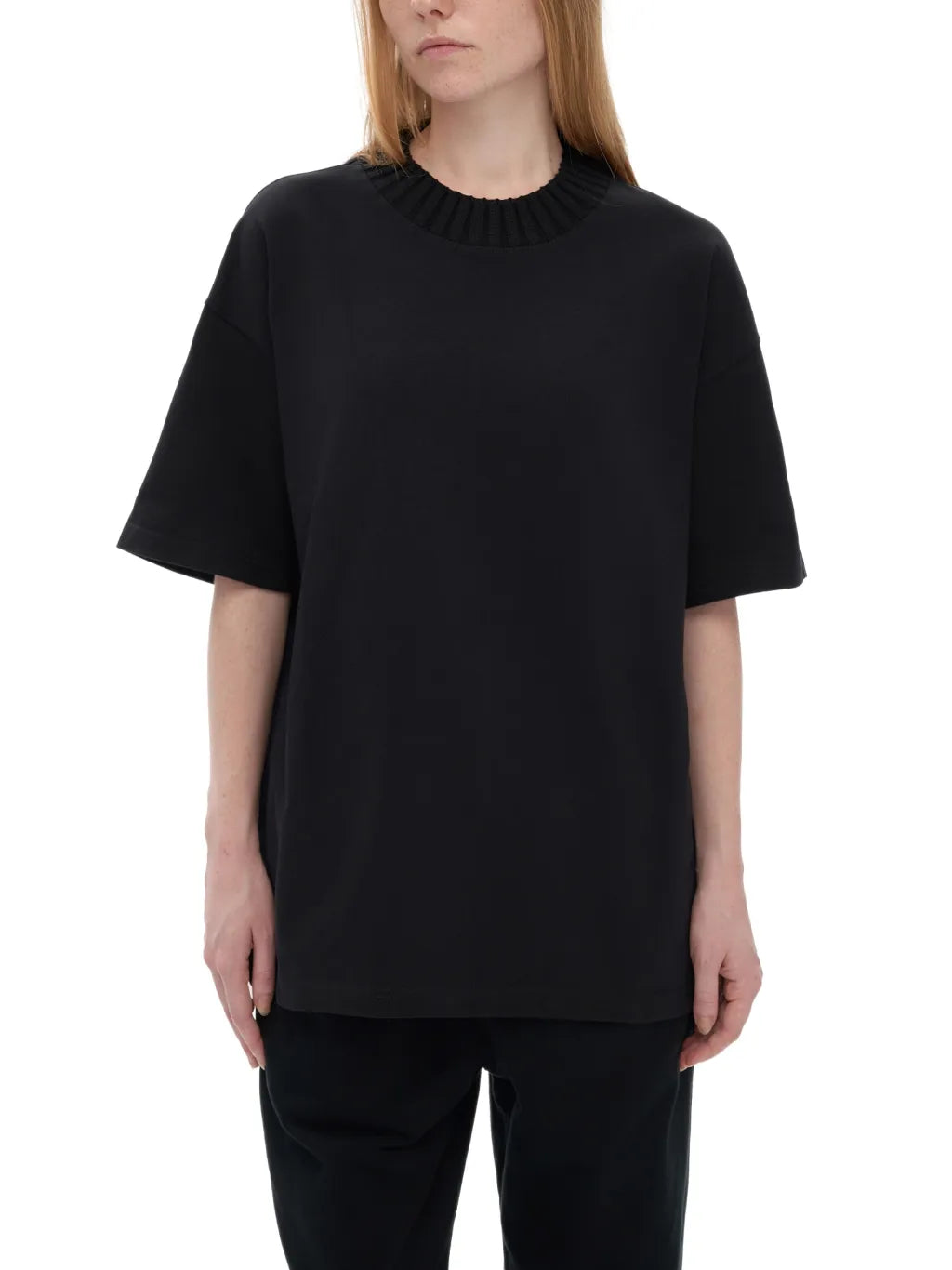 LUXURY TERMINAL - Heavyweight Knitted Round Neck T-Shirt