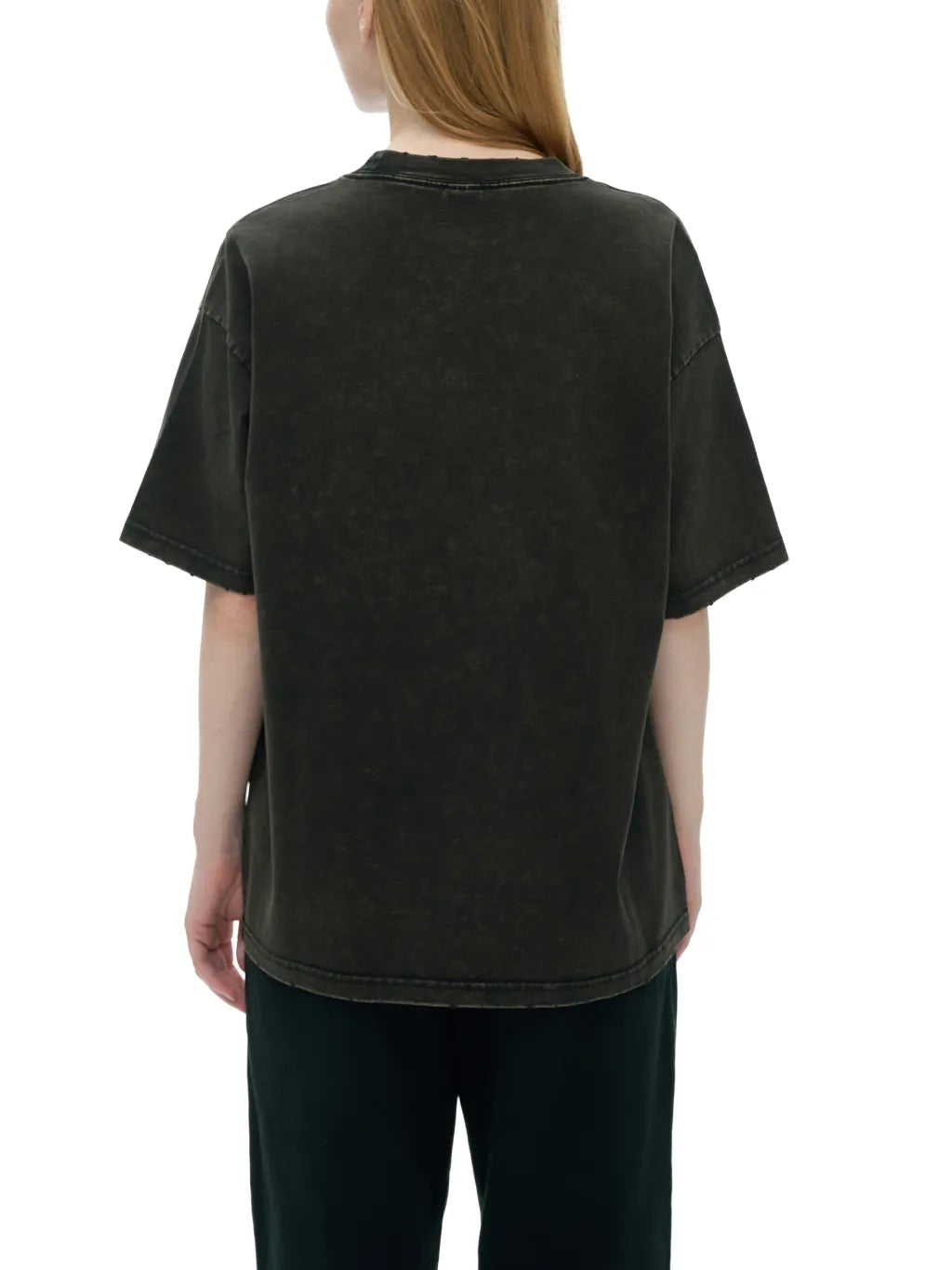 LUXURY TERMINAL - Vintage Washed Frayed Edge T-Shirt
