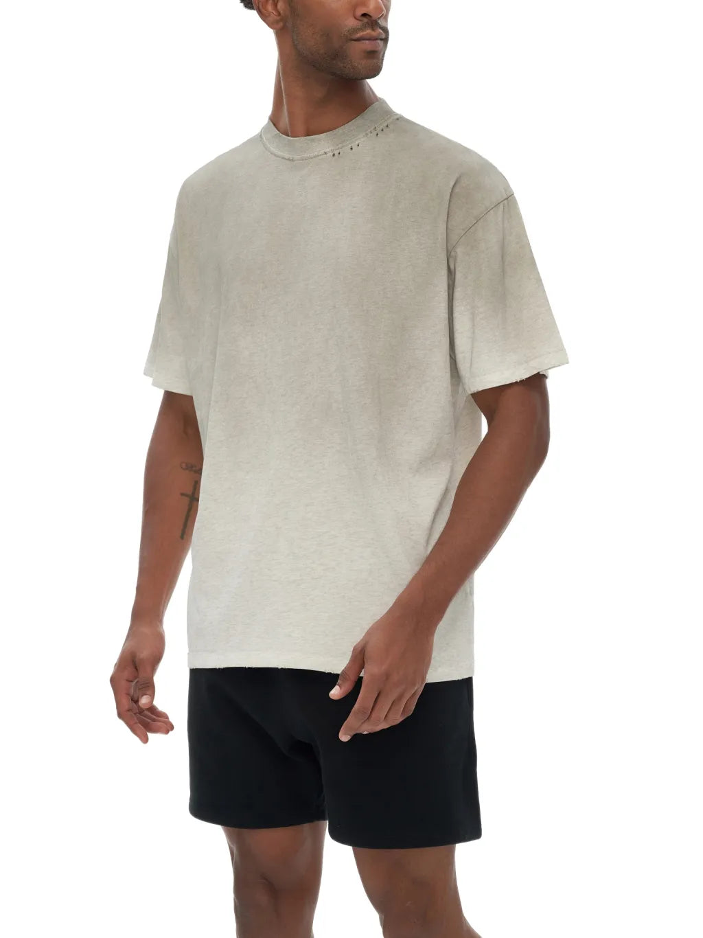LUXURY TERMINAL - Vintage Washed Frayed T-Shirt