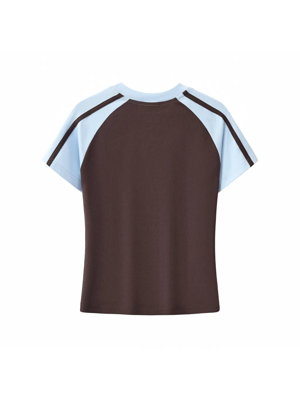 LUXURY TERMINAL - Contrast Stripes Bodycon Raglan Sleeve T-Shirt