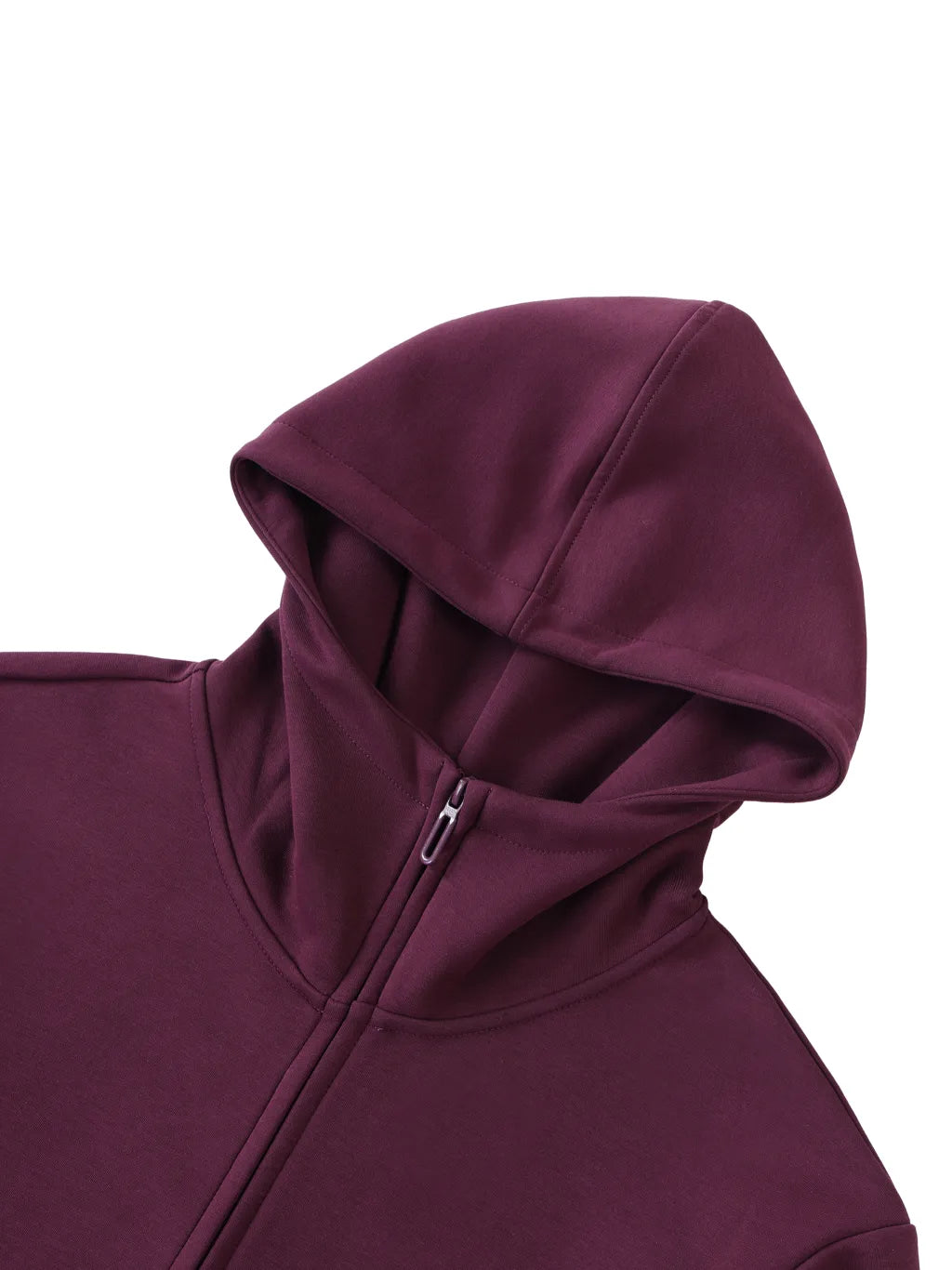 LUXURY TERMINAL - Essential Heavyweight High Neck Zip-Up Hoodie