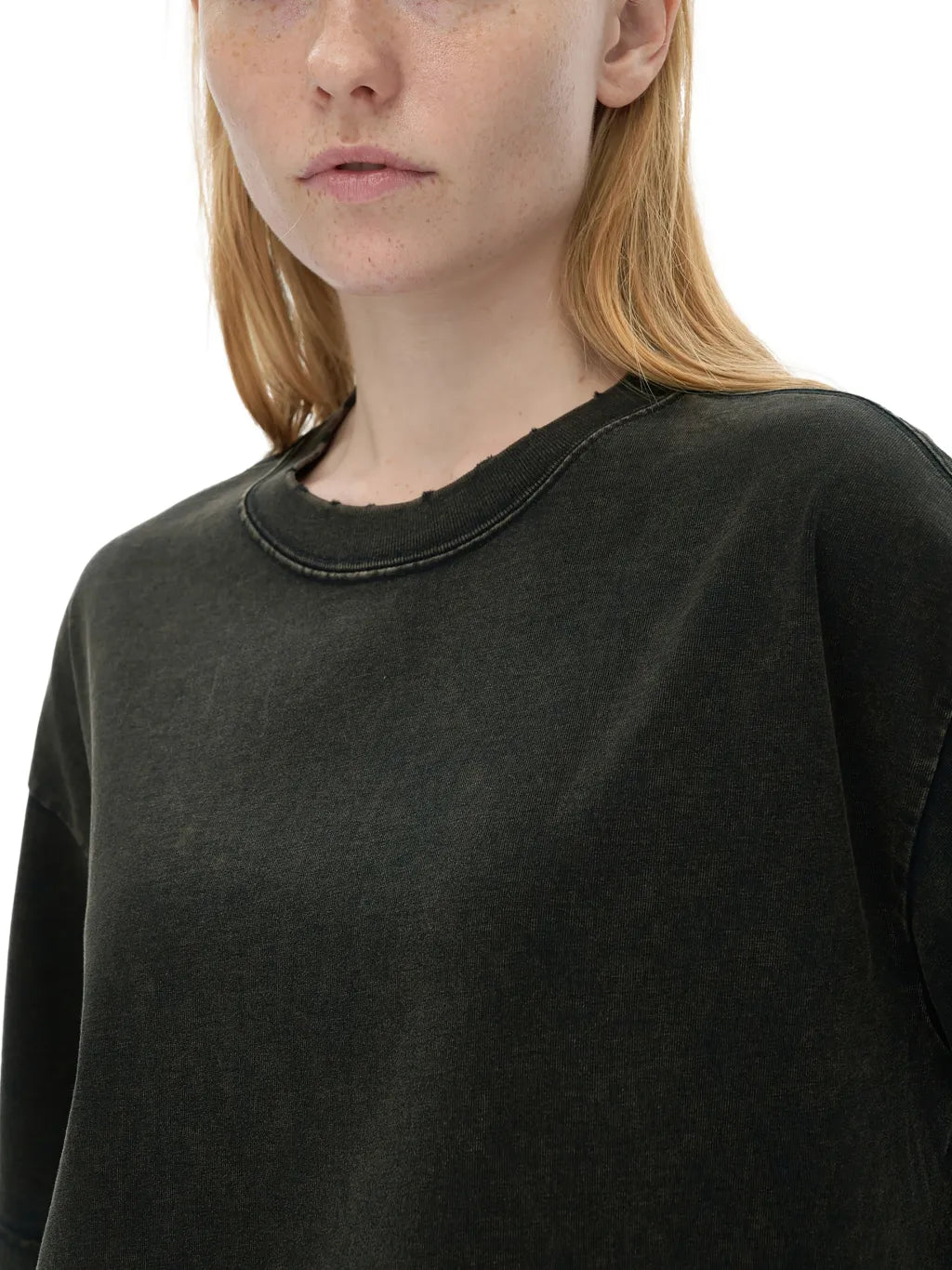 LUXURY TERMINAL - Vintage Washed Frayed Edge T-Shirt