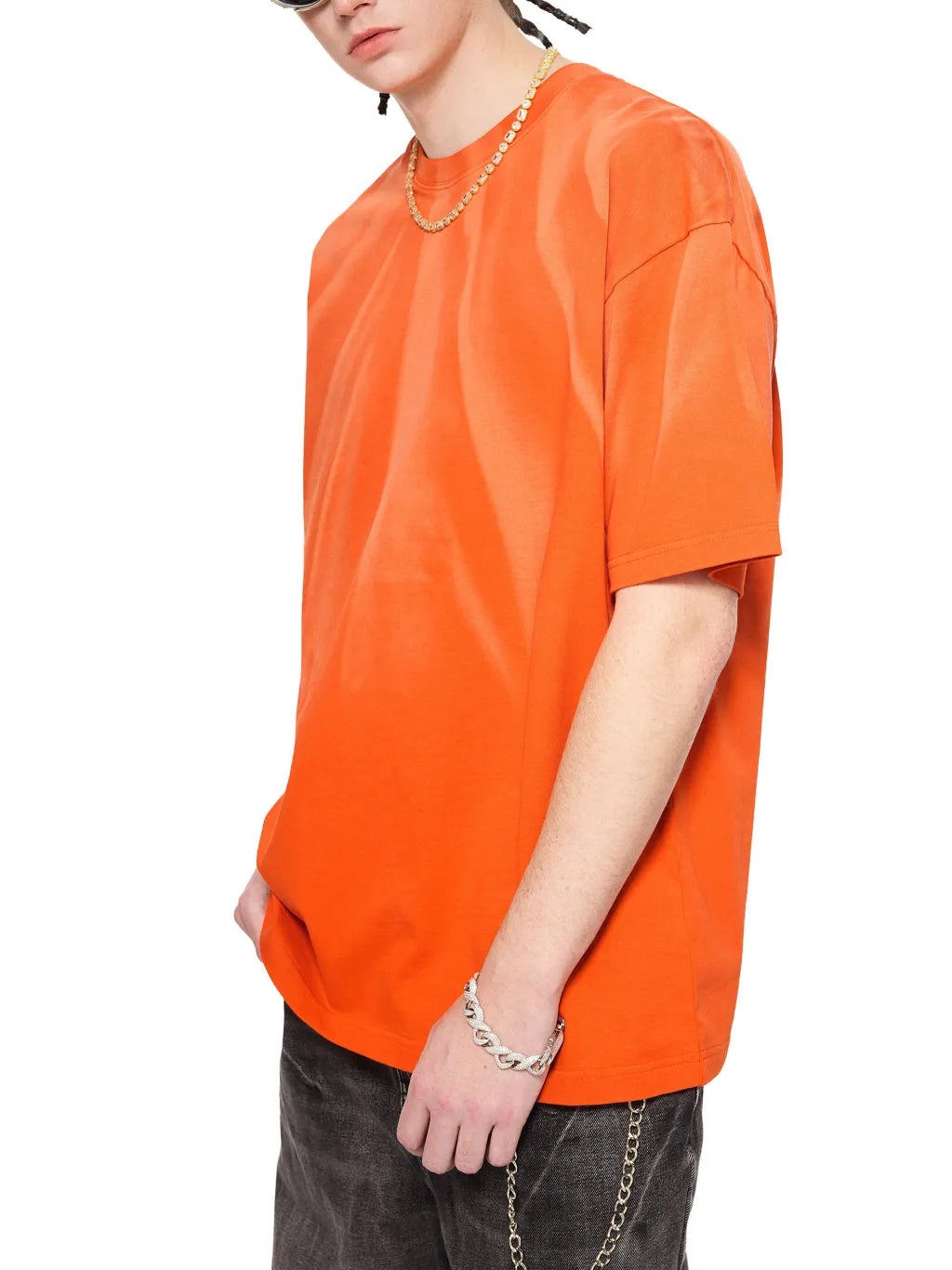 LUXURY TERMINAL - Hand-Scrunched Sunfade T-Shirt