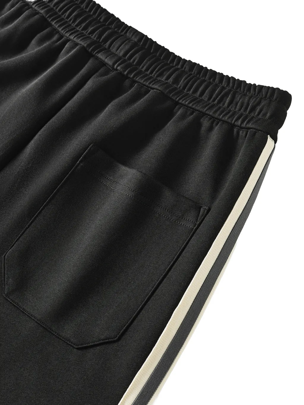 LUXURY TERMINAL - Contrast Side-Stripe Straight-Leg Pants