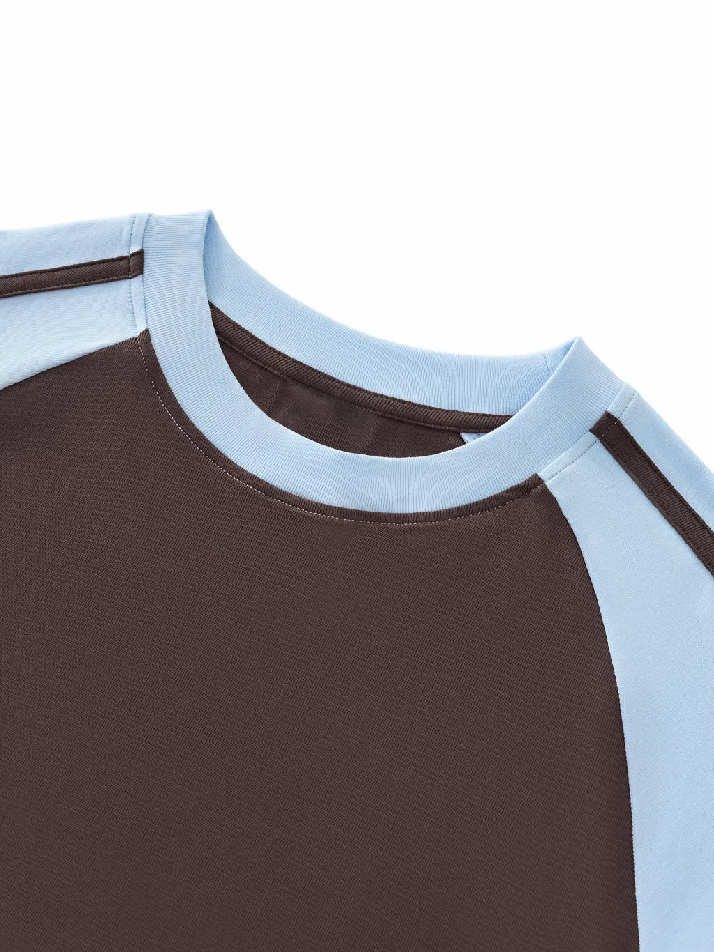 LUXURY TERMINAL - Contrast Stripes Bodycon Raglan Sleeve T-Shirt