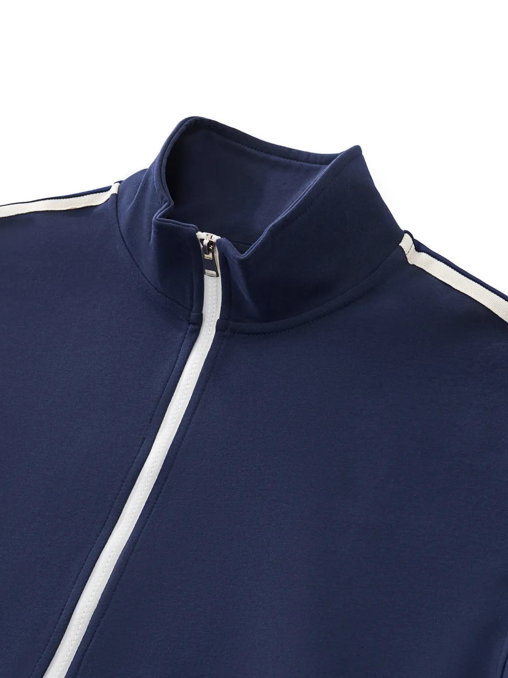 LUXURY TERMINAL - Contrast Side-Stripe Stand Collar Jacket