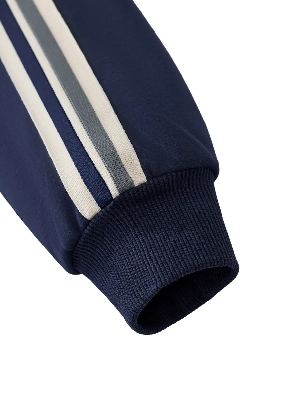 LUXURY TERMINAL - Contrast Side-Stripe Stand Collar Jacket
