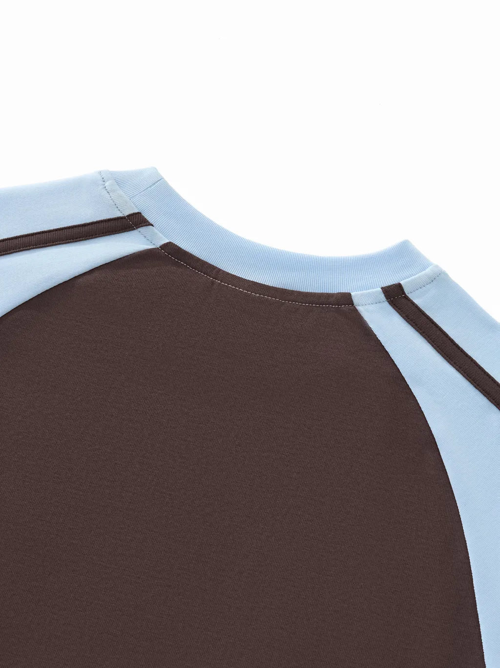 LUXURY TERMINAL - Contrast Stripes Bodycon Raglan Sleeve T-Shirt