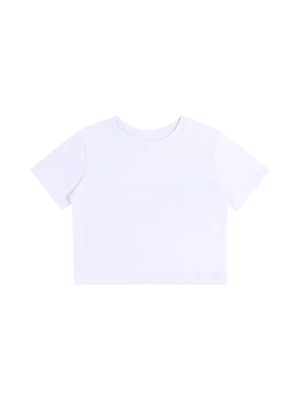 LUXURY TERMINAL - Fitted Crop Cotton T-Shirt