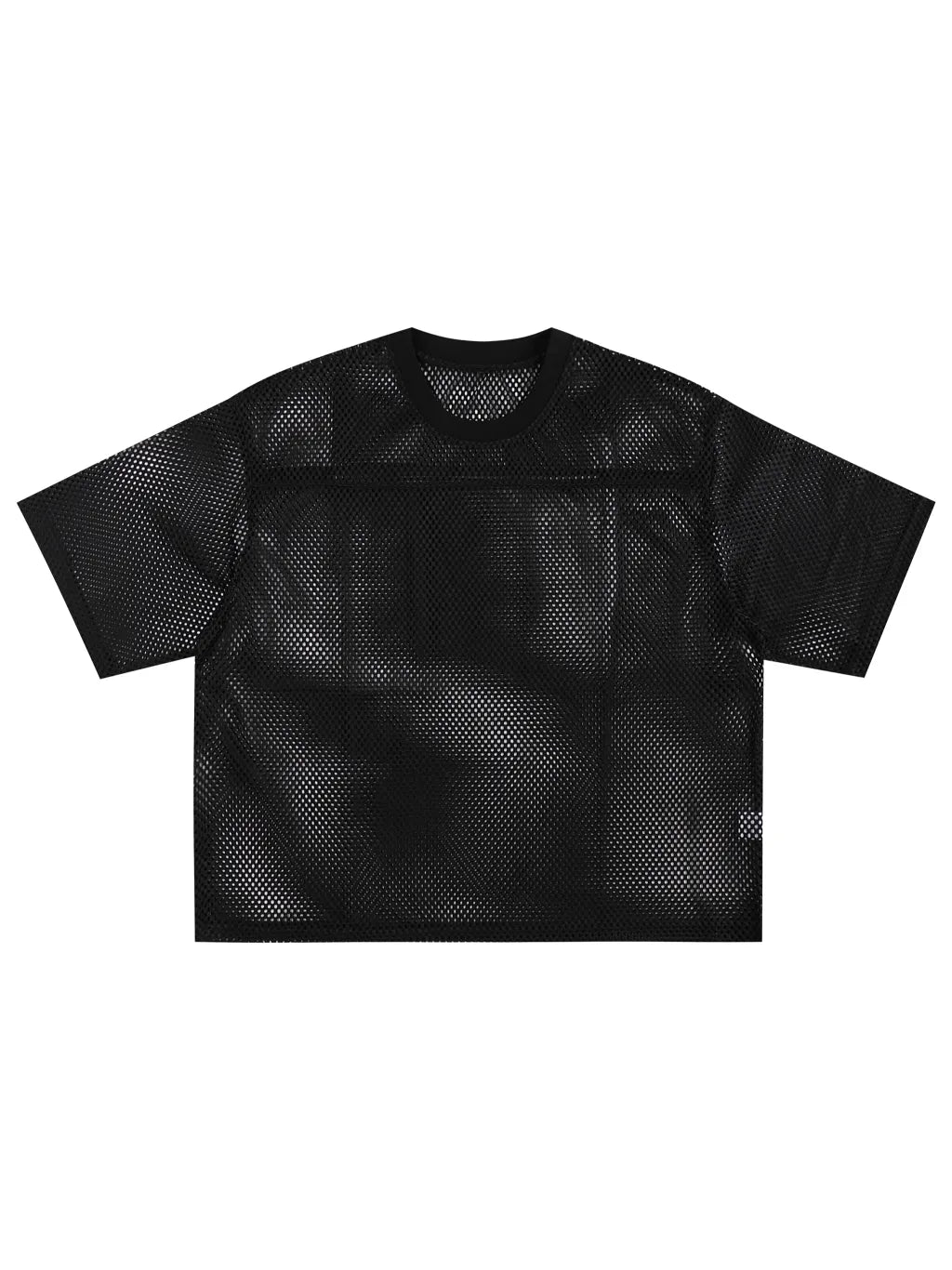 LUXURY TERMINAL - See-through Boxy Net T-Shirt