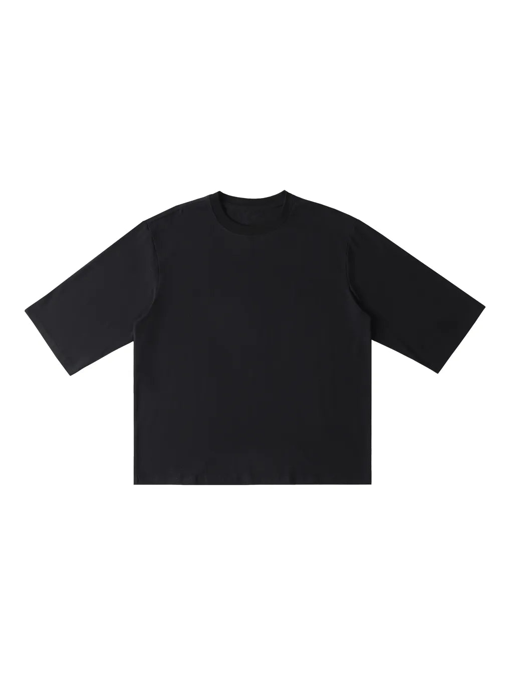 LUXURY TERMINAL - Essential Half Sleeve Ribbed T-Shirt