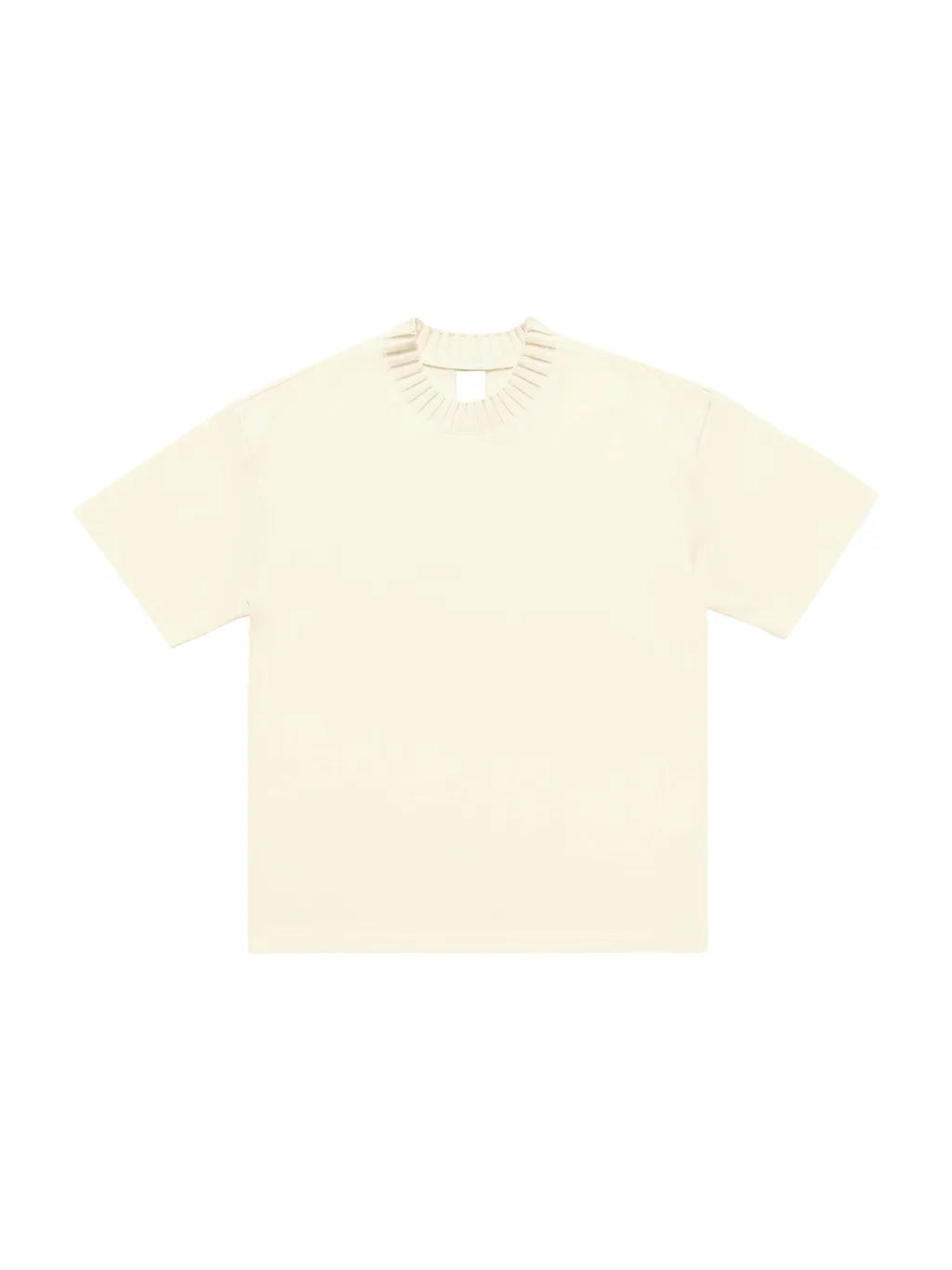 LUXURY TERMINAL - Heavyweight Knitted Round Neck T-Shirt