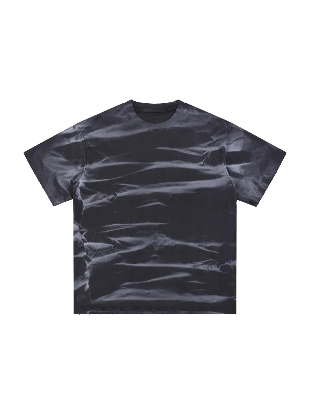 LUXURY TERMINAL - Irregular Stripe Frayed Edge T-Shirt