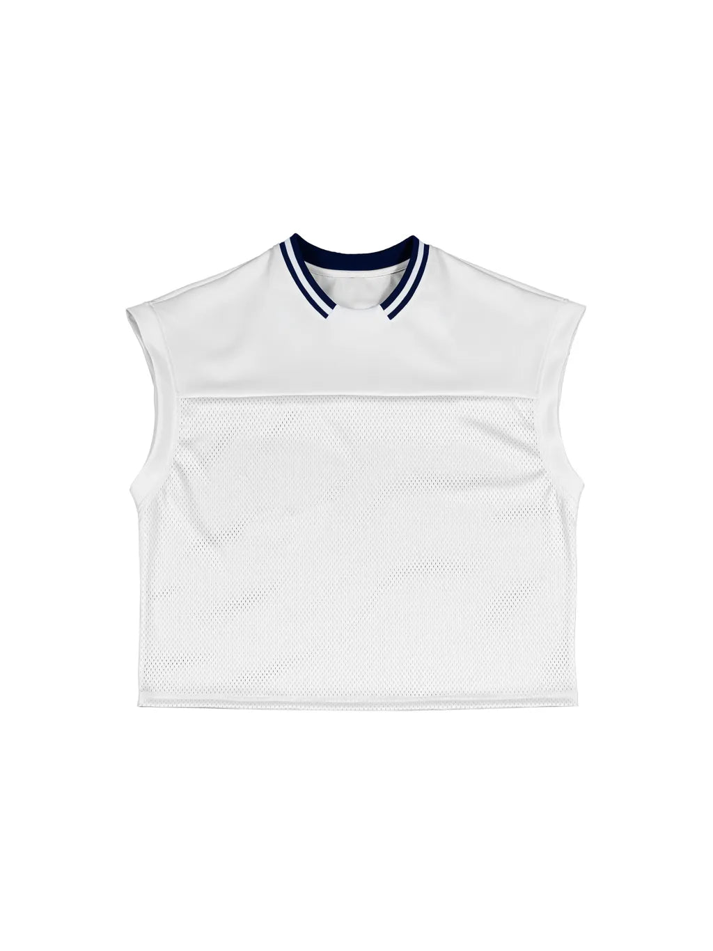 LUXURY TERMINAL - Loose Sleeveless Mesh T-Shirt