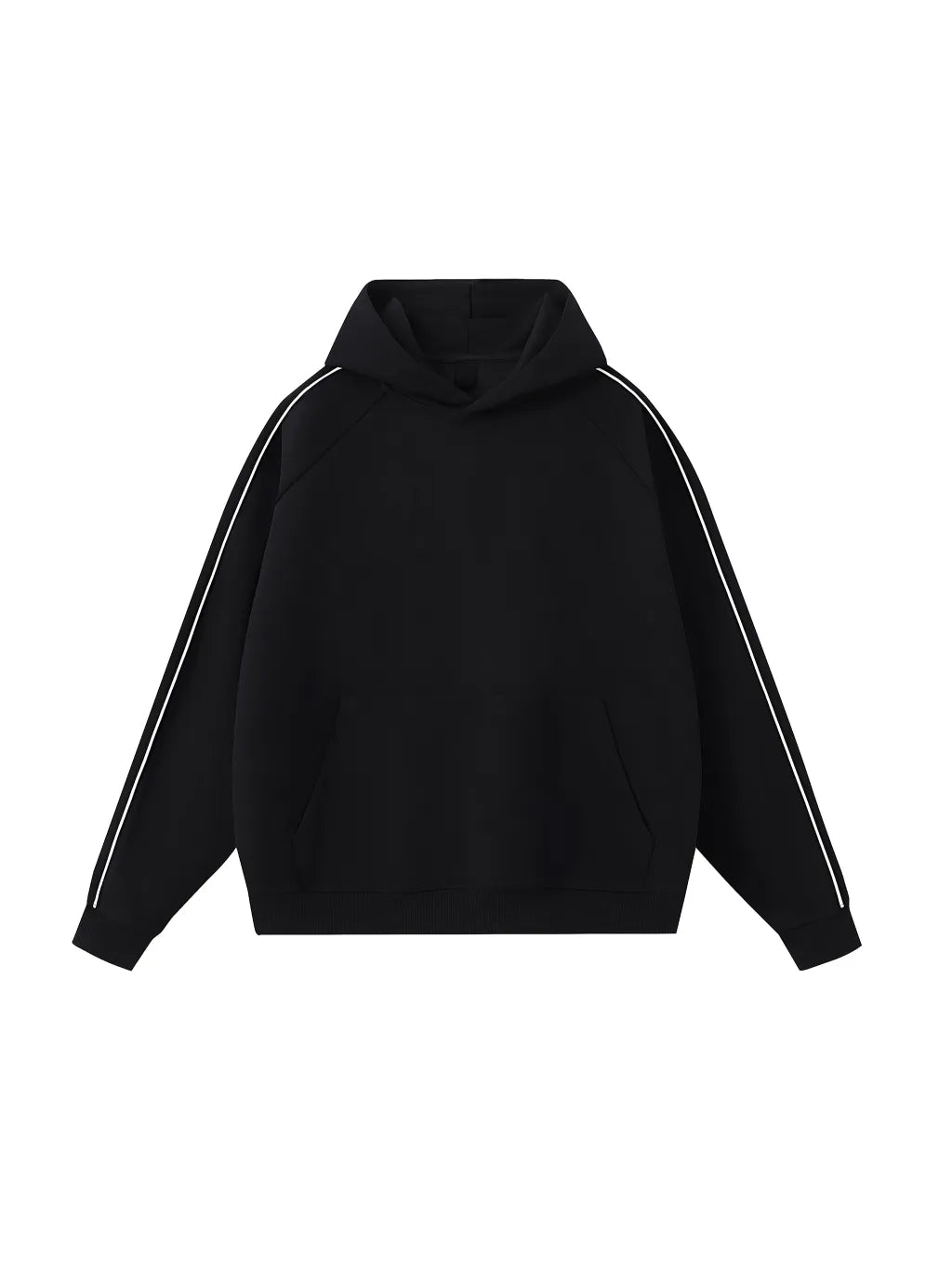 LUXURY TERMINAL - Contrast Piping Raglan Hoodie