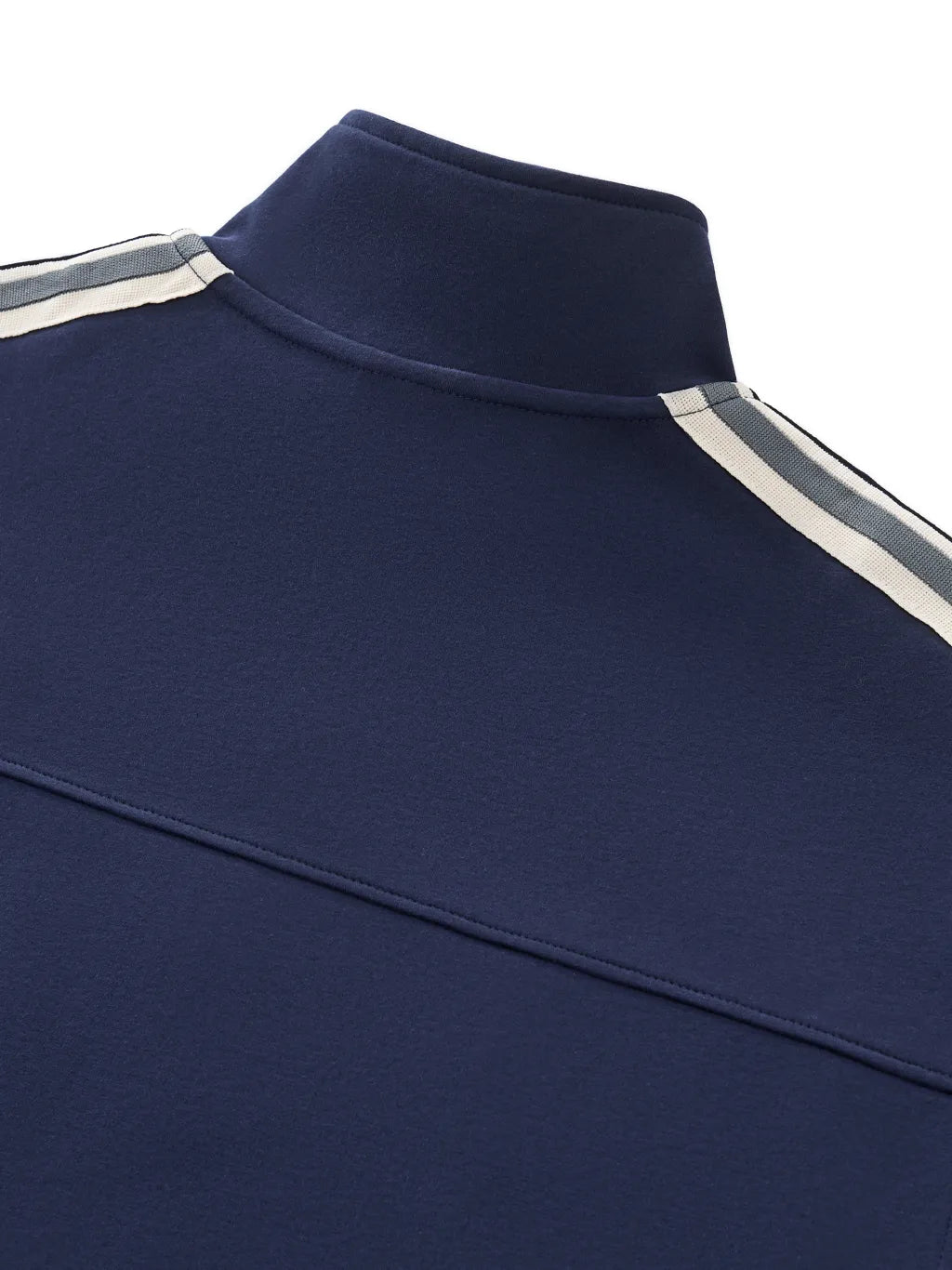 LUXURY TERMINAL - Contrast Side-Stripe Stand Collar Jacket