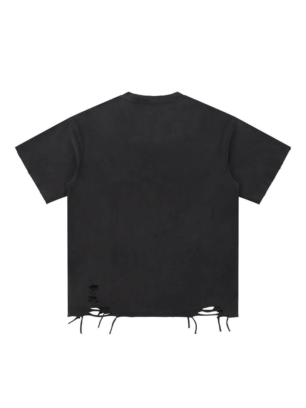LUXURY TERMINAL - Snow Washed Raw-Hem T-Shirt