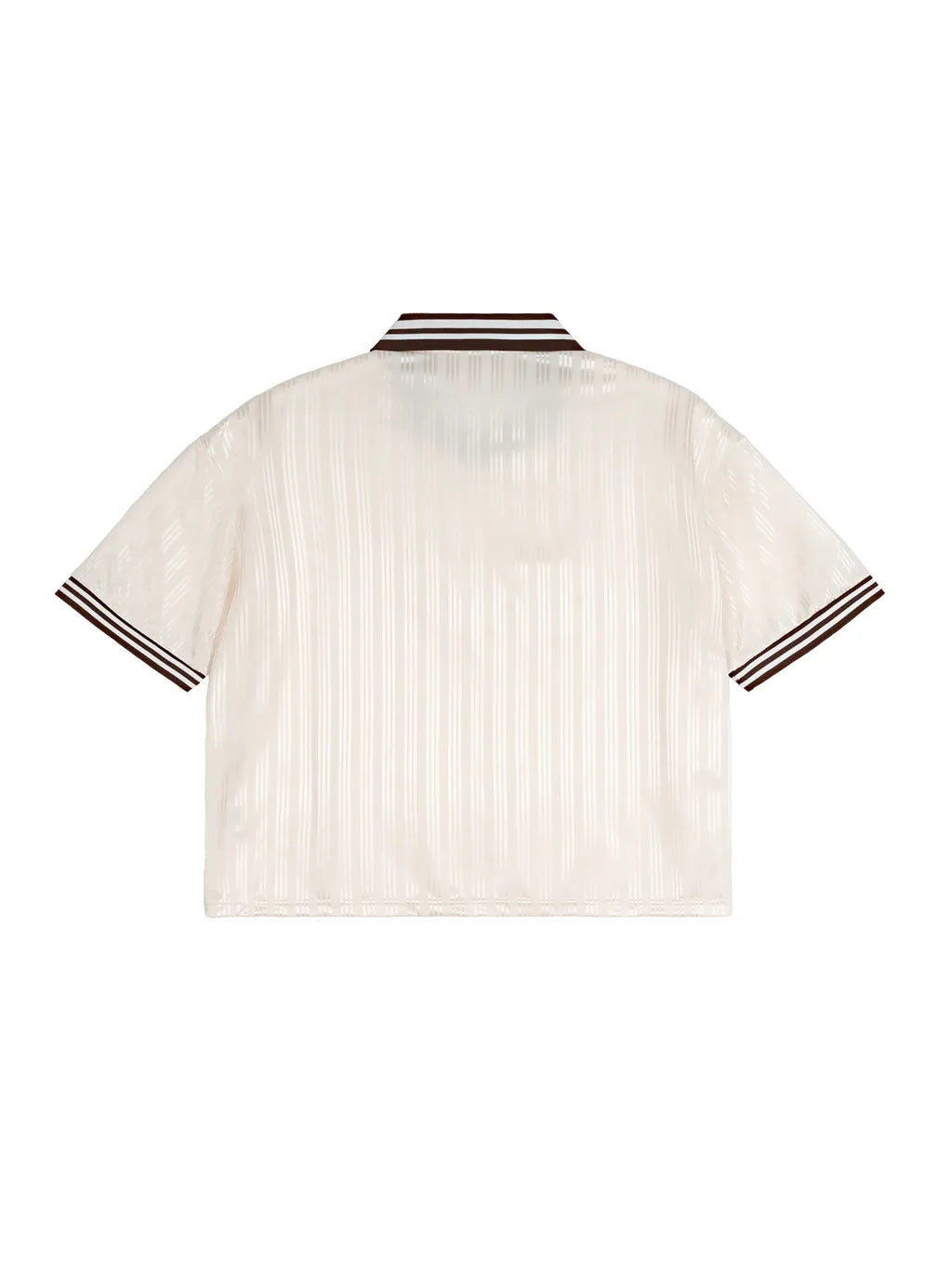 LUXURY TERMINAL - Contrast Stripes Polo Collar T-Shirt