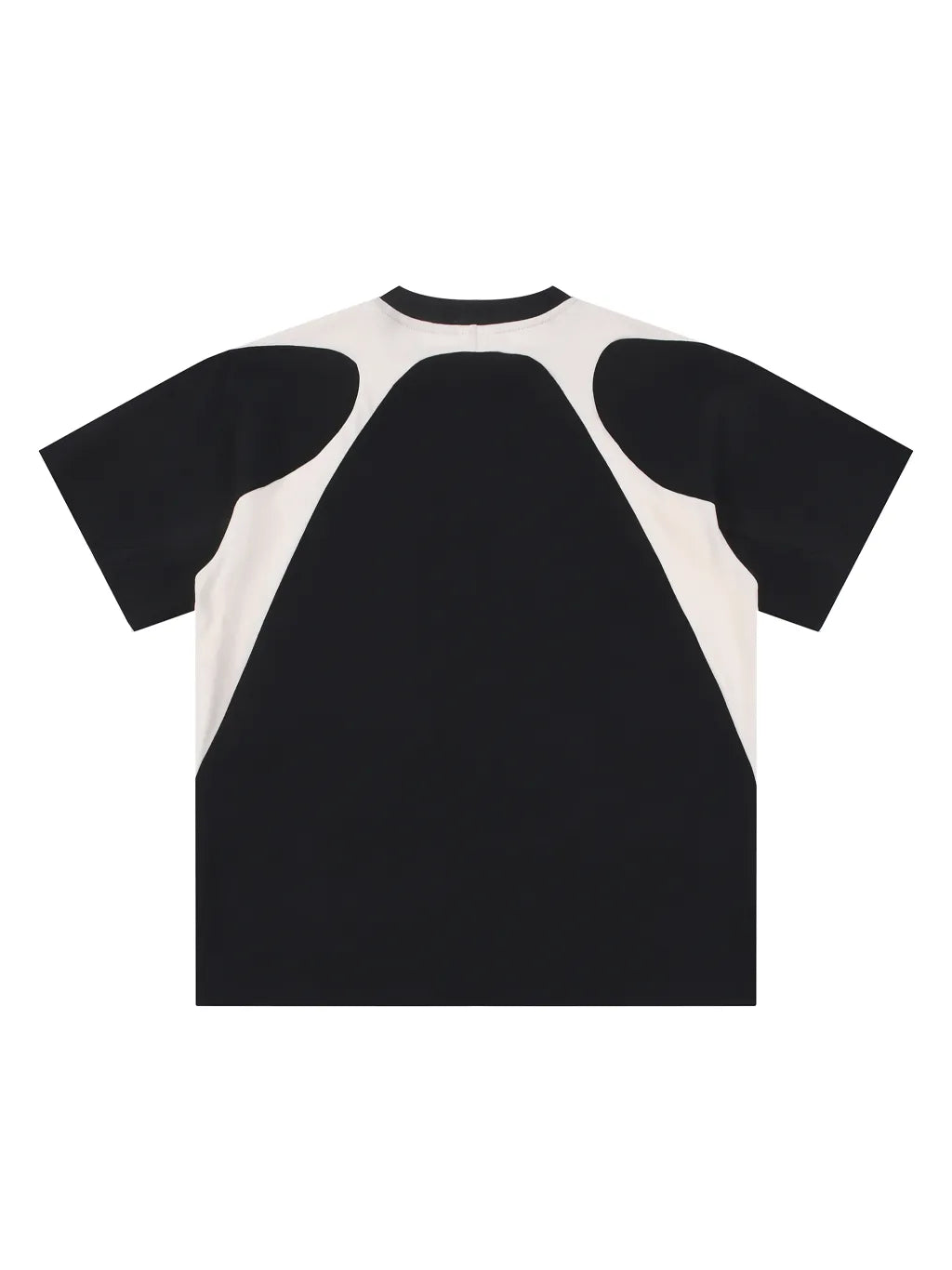 LUXURY TERMINAL - Contrast Panel Cotton T-Shirt