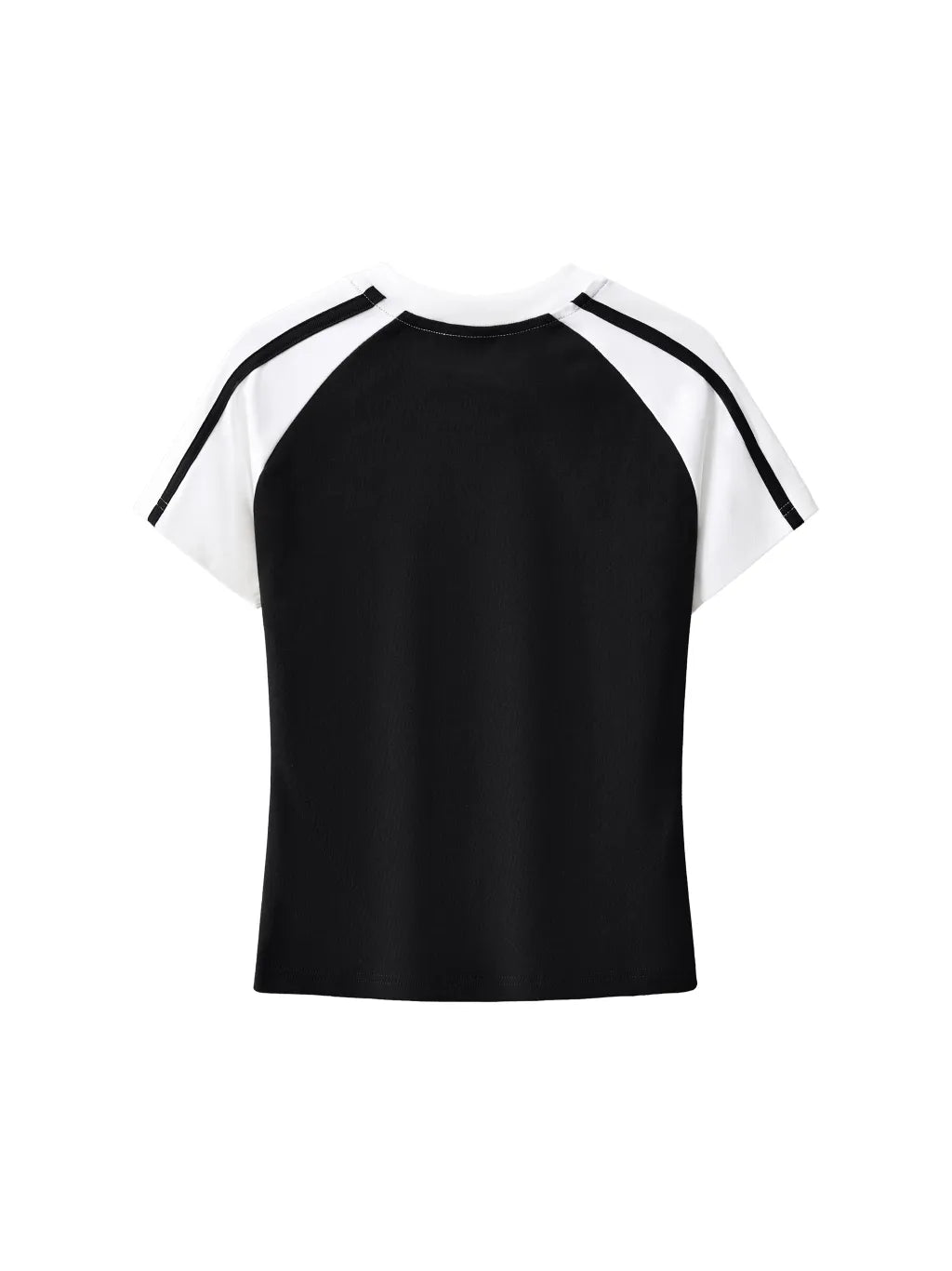 LUXURY TERMINAL - Contrast Stripes Bodycon Raglan Sleeve T-Shirt