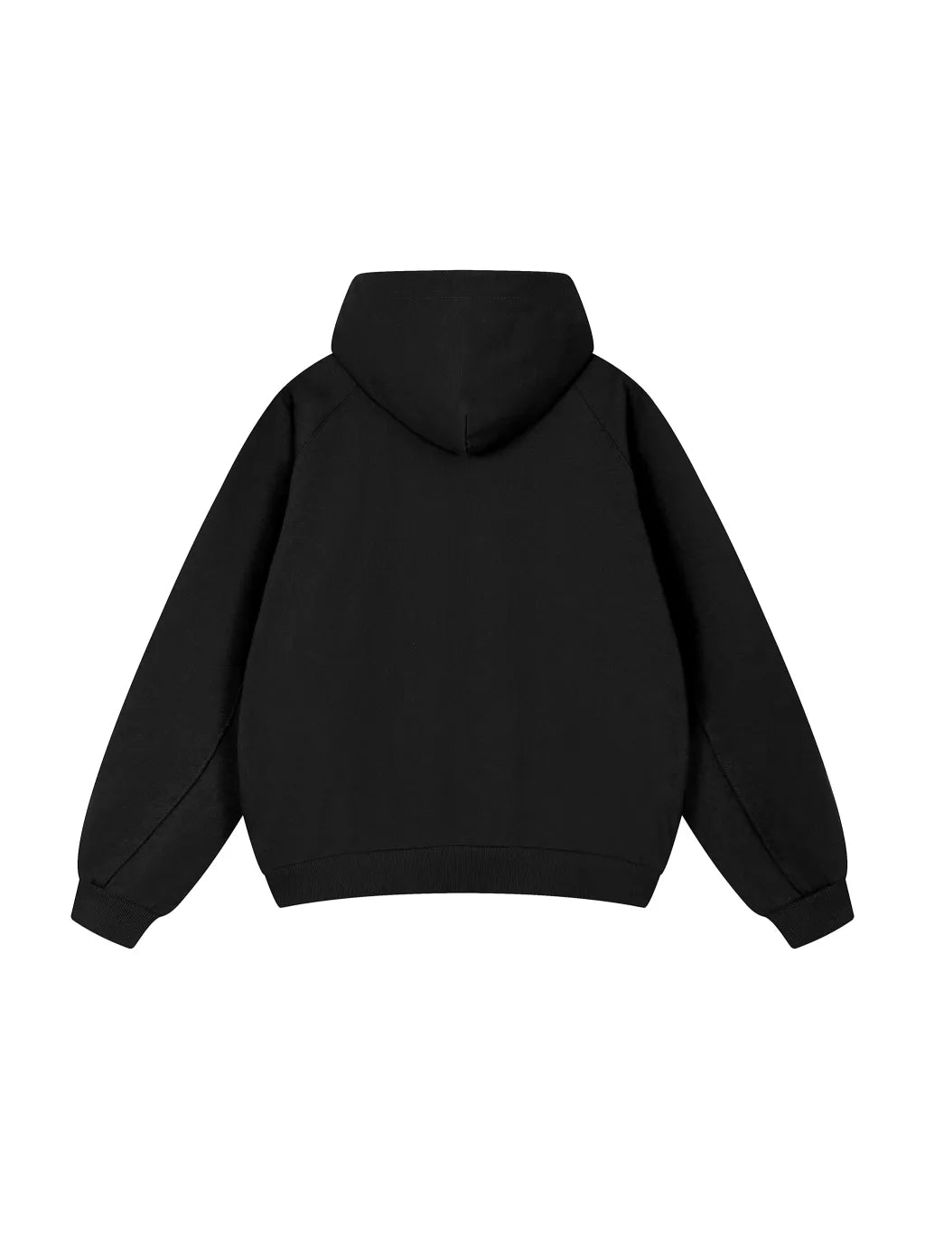 LUXURY TERMINAL - Dolman Sleeve Zip-Through Fleece Hoodie