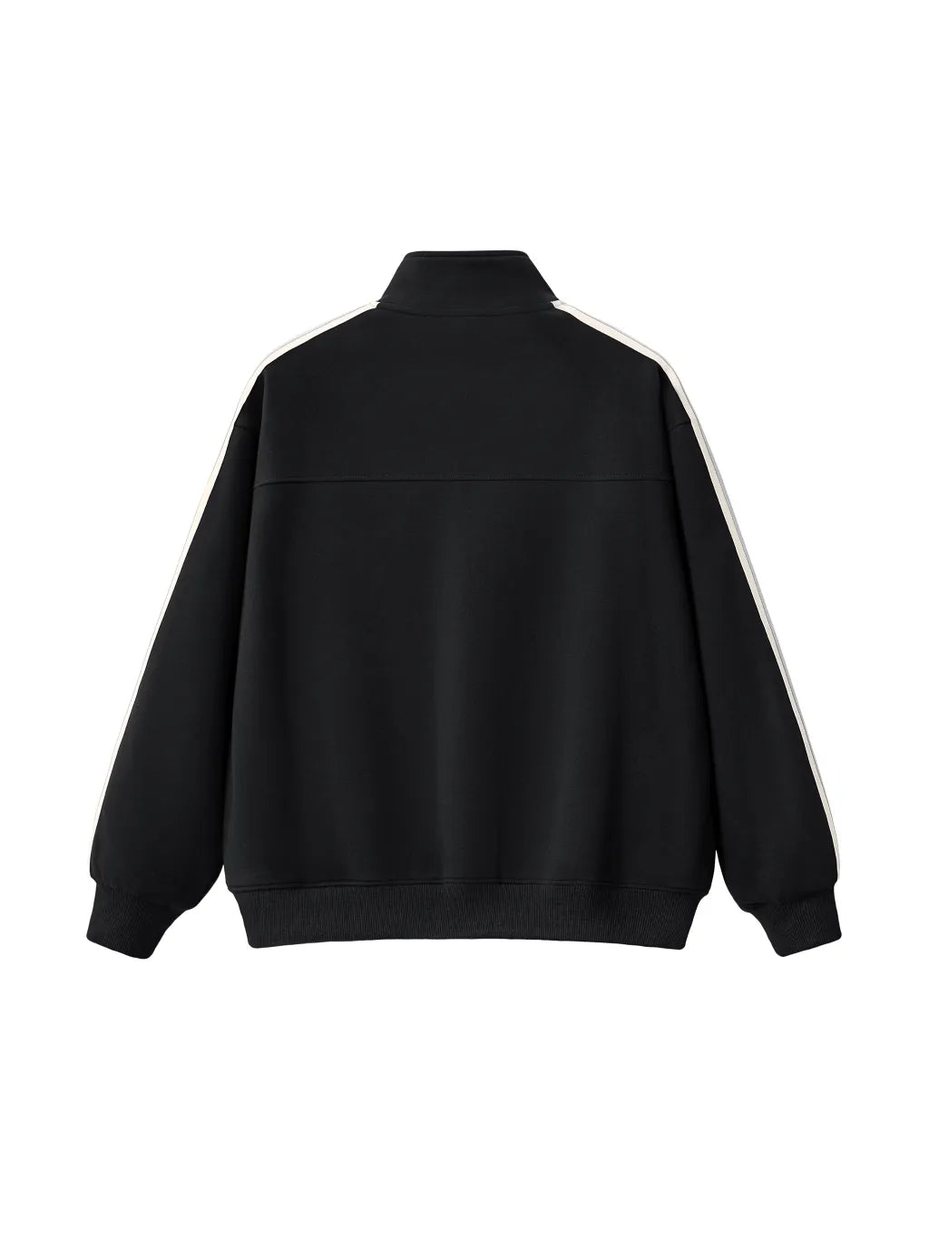 LUXURY TERMINAL - Contrast Side-Stripe Stand Collar Jacket