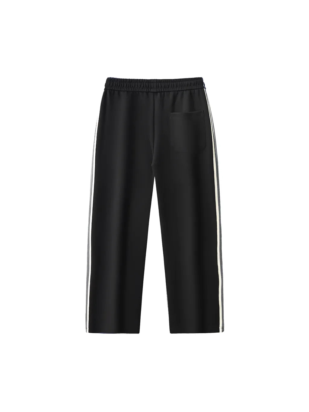 LUXURY TERMINAL - Contrast Side-Stripe Straight-Leg Pants