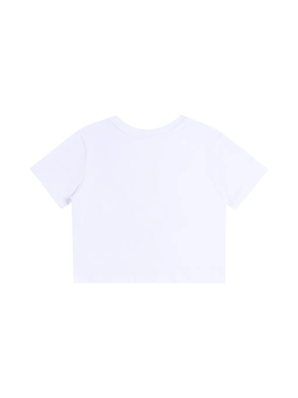 LUXURY TERMINAL - Fitted Crop Cotton T-Shirt