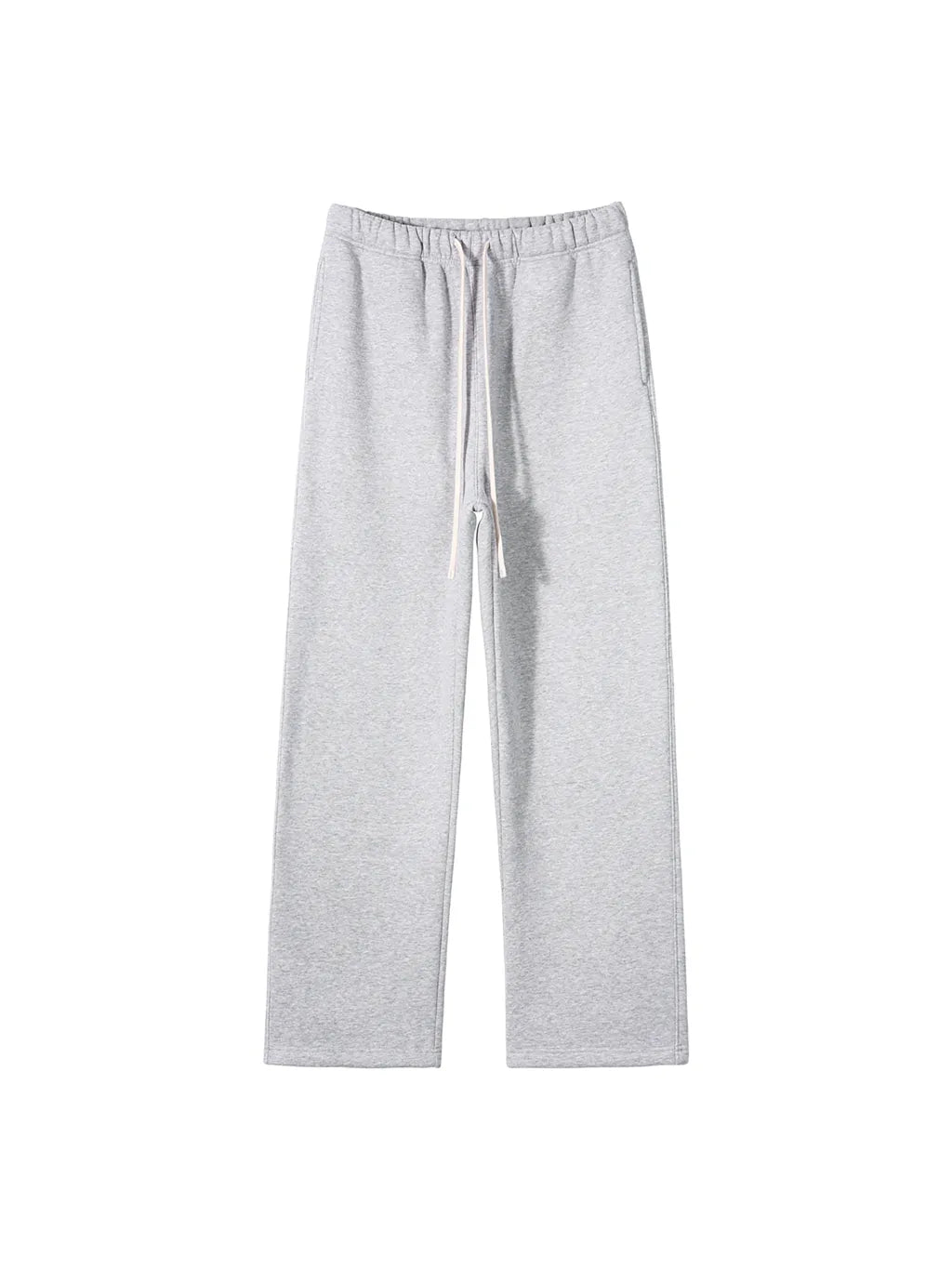 LUXURY TERMINAL - Unisex Solid Color Fleece Straight Leg Pants