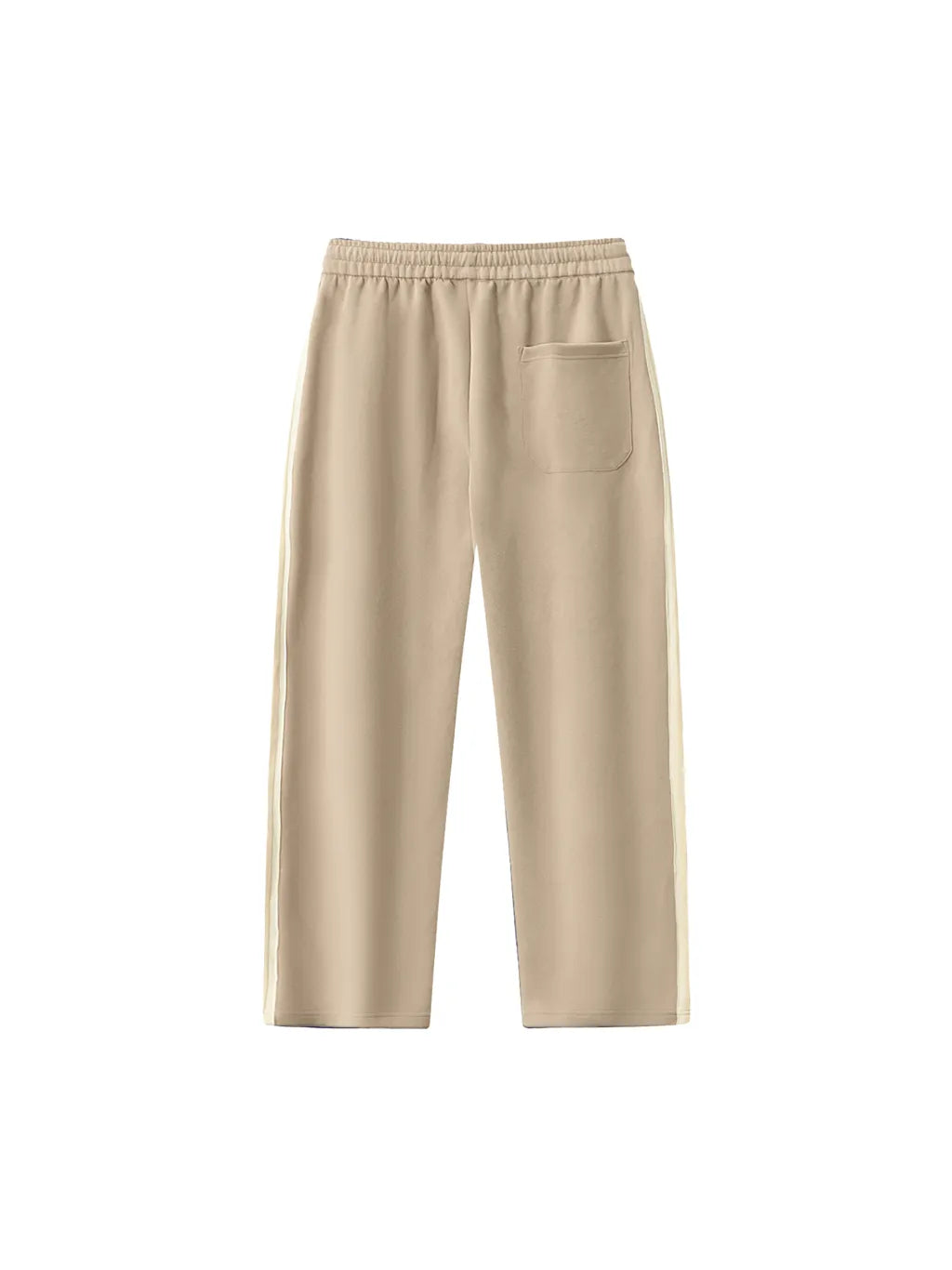 LUXURY TERMINAL - Contrast Side-Stripe Straight-Leg Pants
