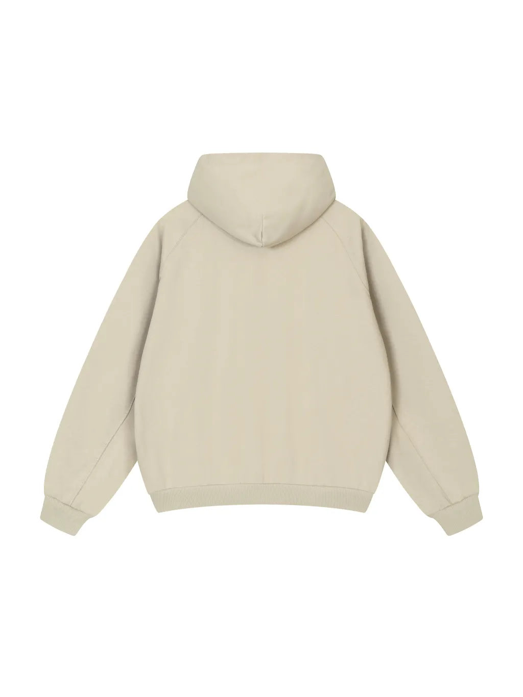 LUXURY TERMINAL - Dolman Sleeve Zip-Through Fleece Hoodie
