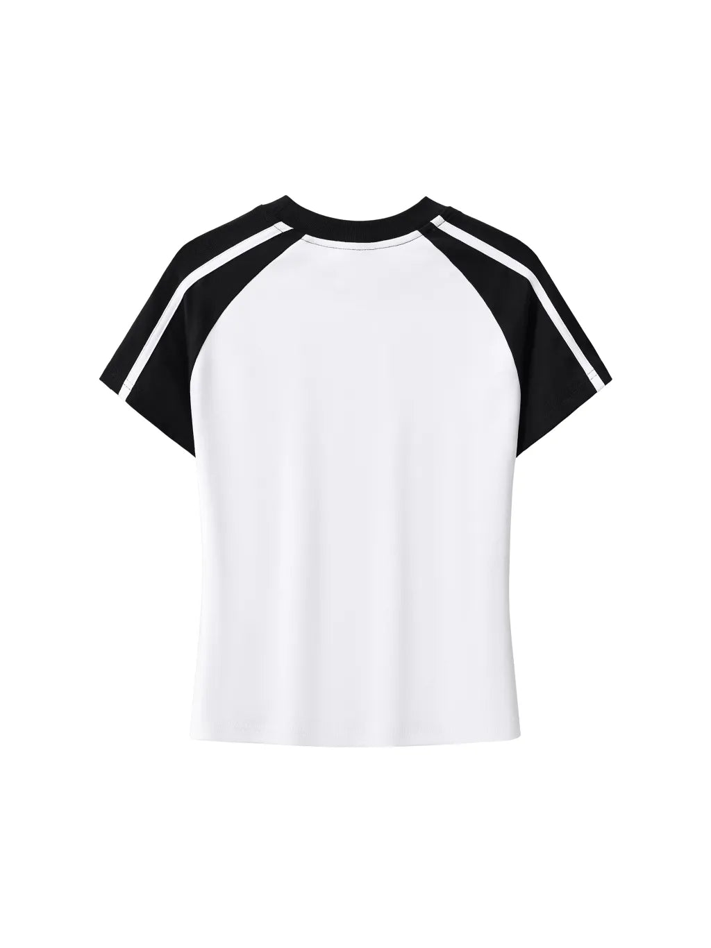 LUXURY TERMINAL - Contrast Stripes Bodycon Raglan Sleeve T-Shirt