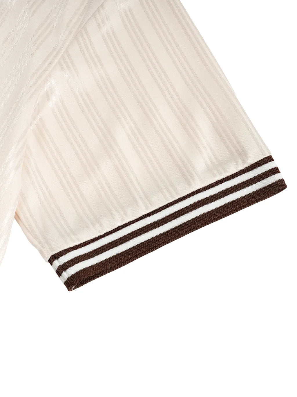 LUXURY TERMINAL - Contrast Stripes Polo Collar T-Shirt