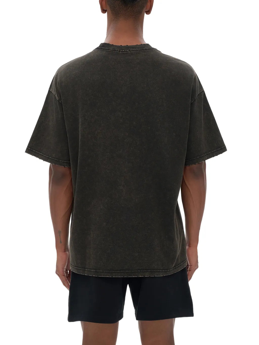 LUXURY TERMINAL - Vintage Washed Frayed Edge T-Shirt