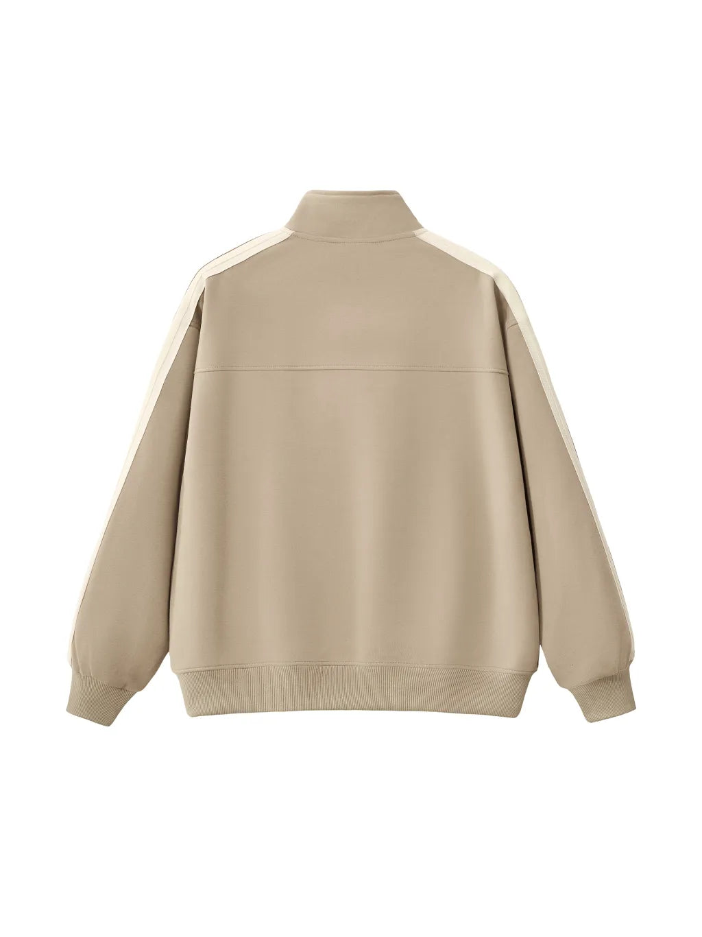 LUXURY TERMINAL - Contrast Side-Stripe Stand Collar Jacket
