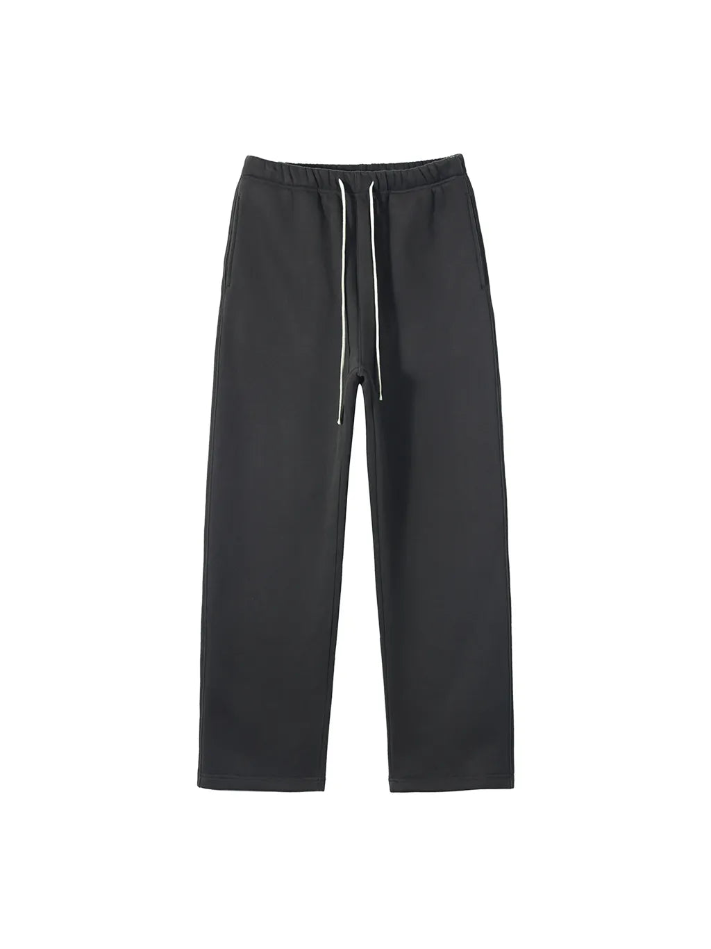 LUXURY TERMINAL - Unisex Solid Color Fleece Straight Leg Pants