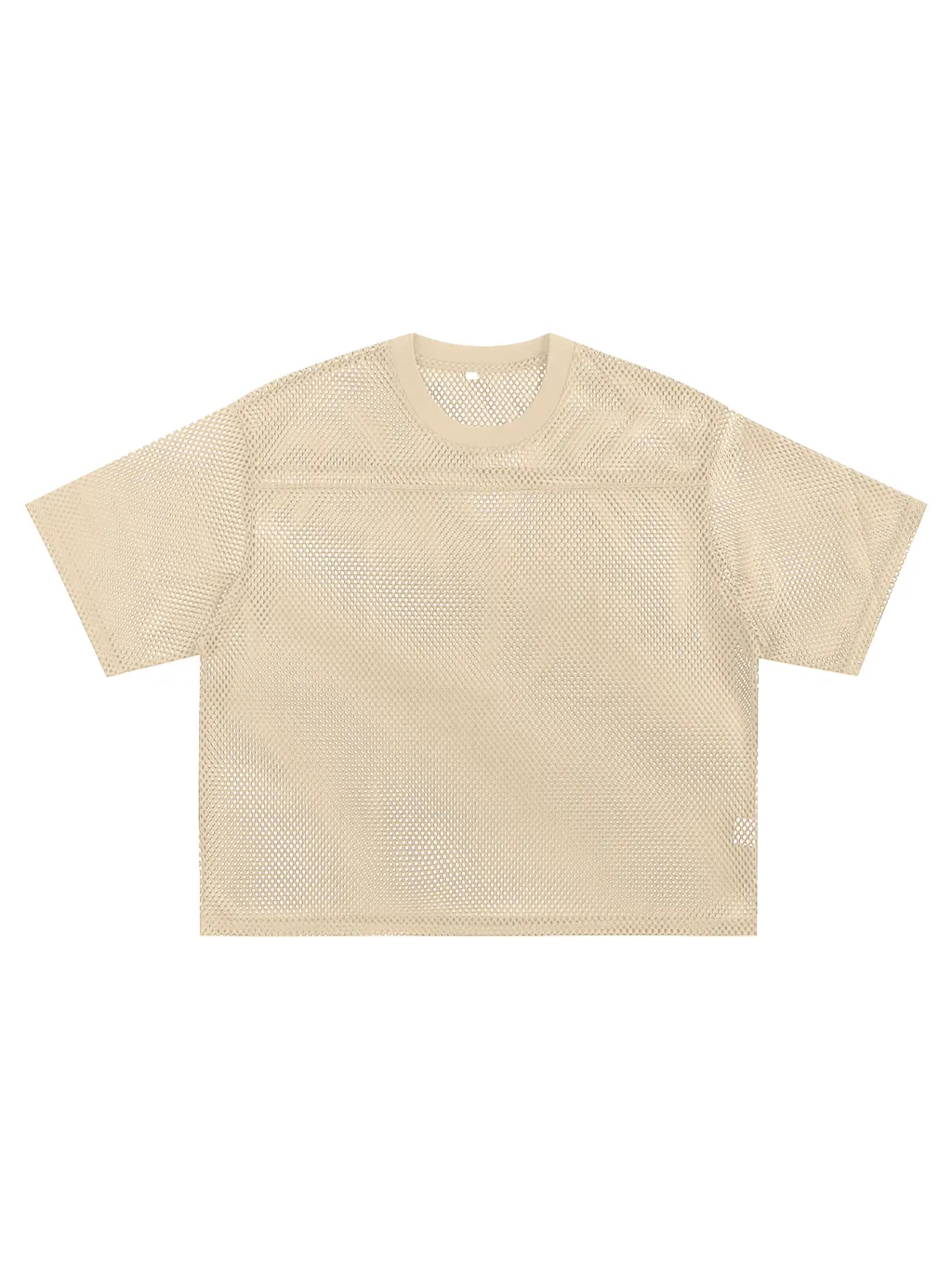 LUXURY TERMINAL - See-through Boxy Net T-Shirt