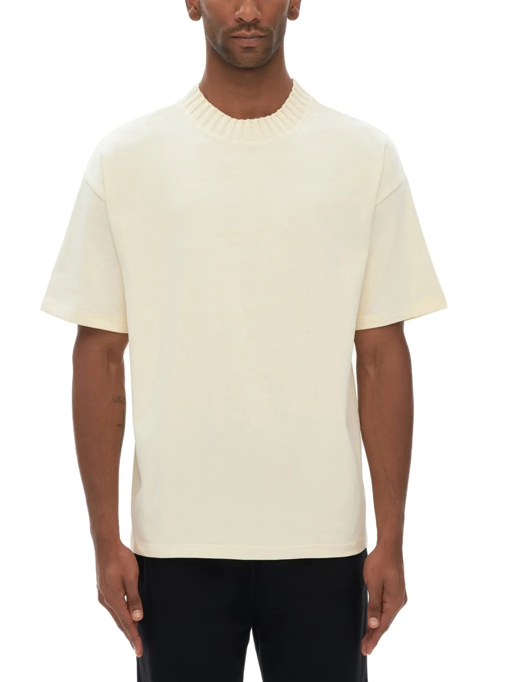 LUXURY TERMINAL - Heavyweight Knitted Round Neck T-Shirt