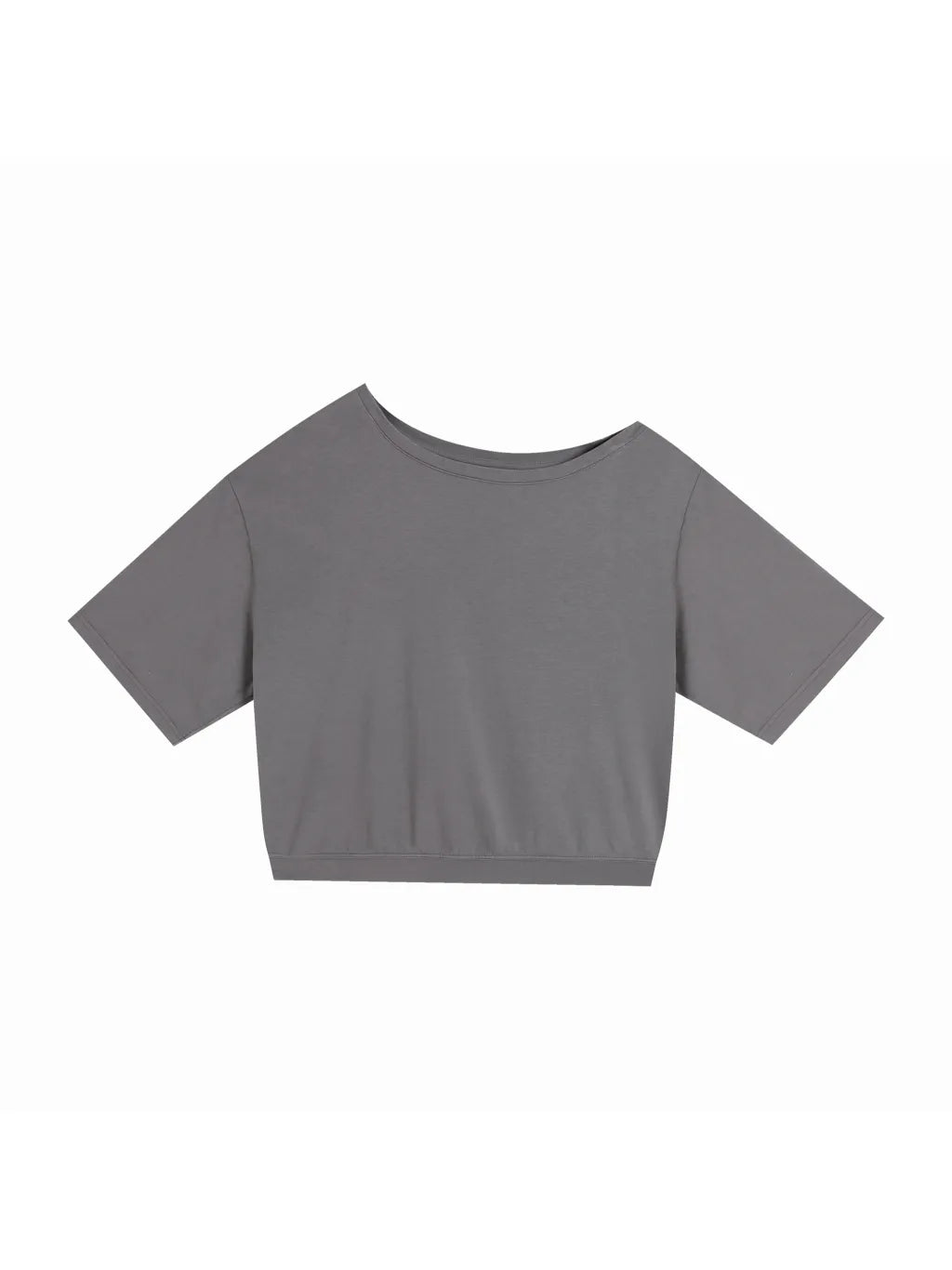 LUXURY TERMINAL - Asymmetric Shoulder Oversized Cotton T-Shirt