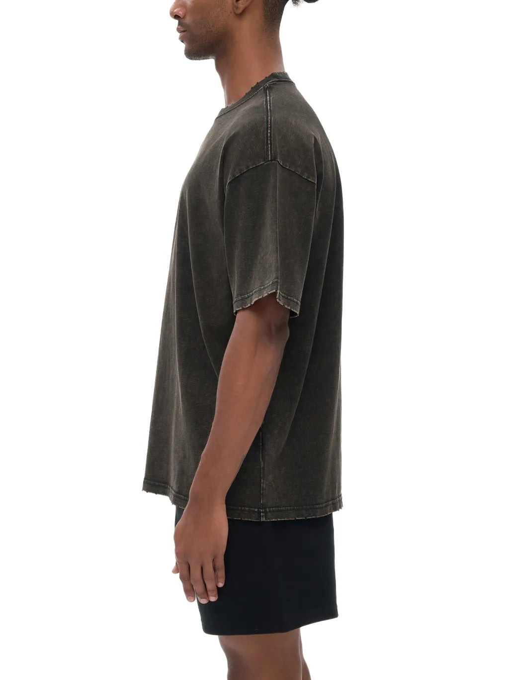 LUXURY TERMINAL - Vintage Washed Frayed Edge T-Shirt
