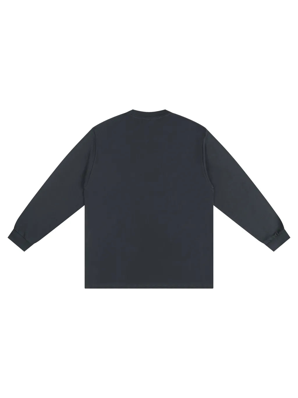 LUXURY TERMINAL - Crew Neck Drop Shoulder Long Sleeve Shirt