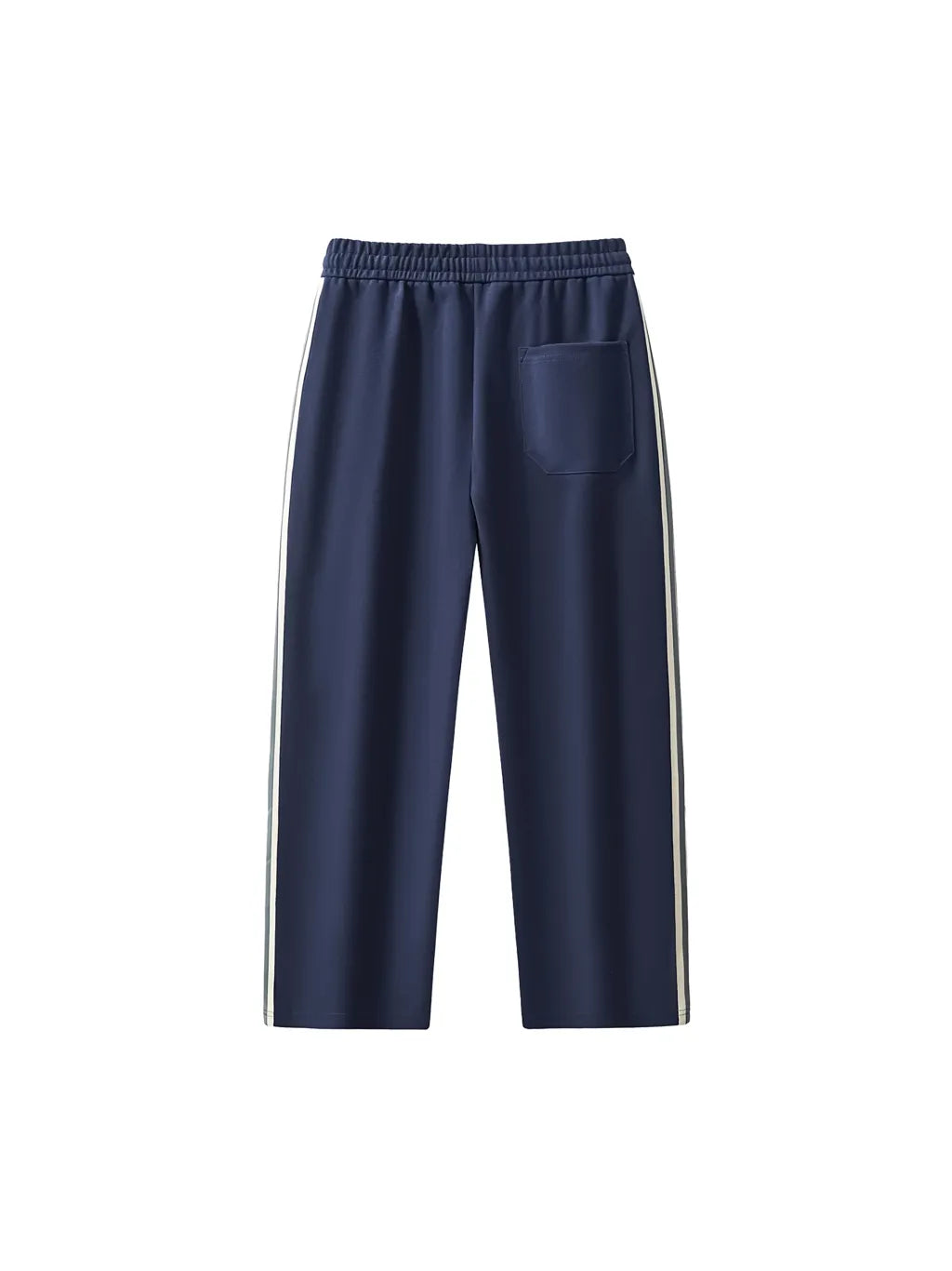 LUXURY TERMINAL - Contrast Side-Stripe Straight-Leg Pants