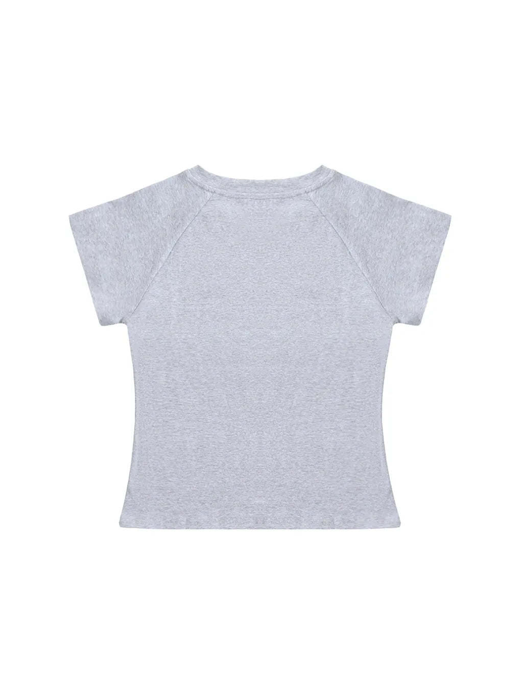 LUXURY TERMINAL - Solid Color Raglan Sleeve Crop Top