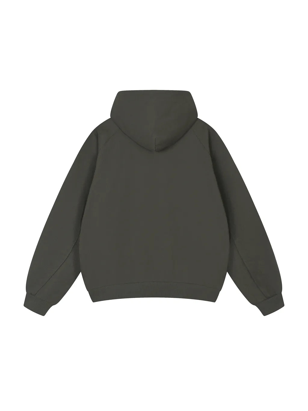 LUXURY TERMINAL - Dolman Sleeve Zip-Through Fleece Hoodie