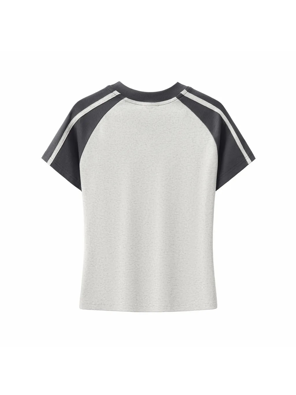 LUXURY TERMINAL - Contrast Stripes Bodycon Raglan Sleeve T-Shirt