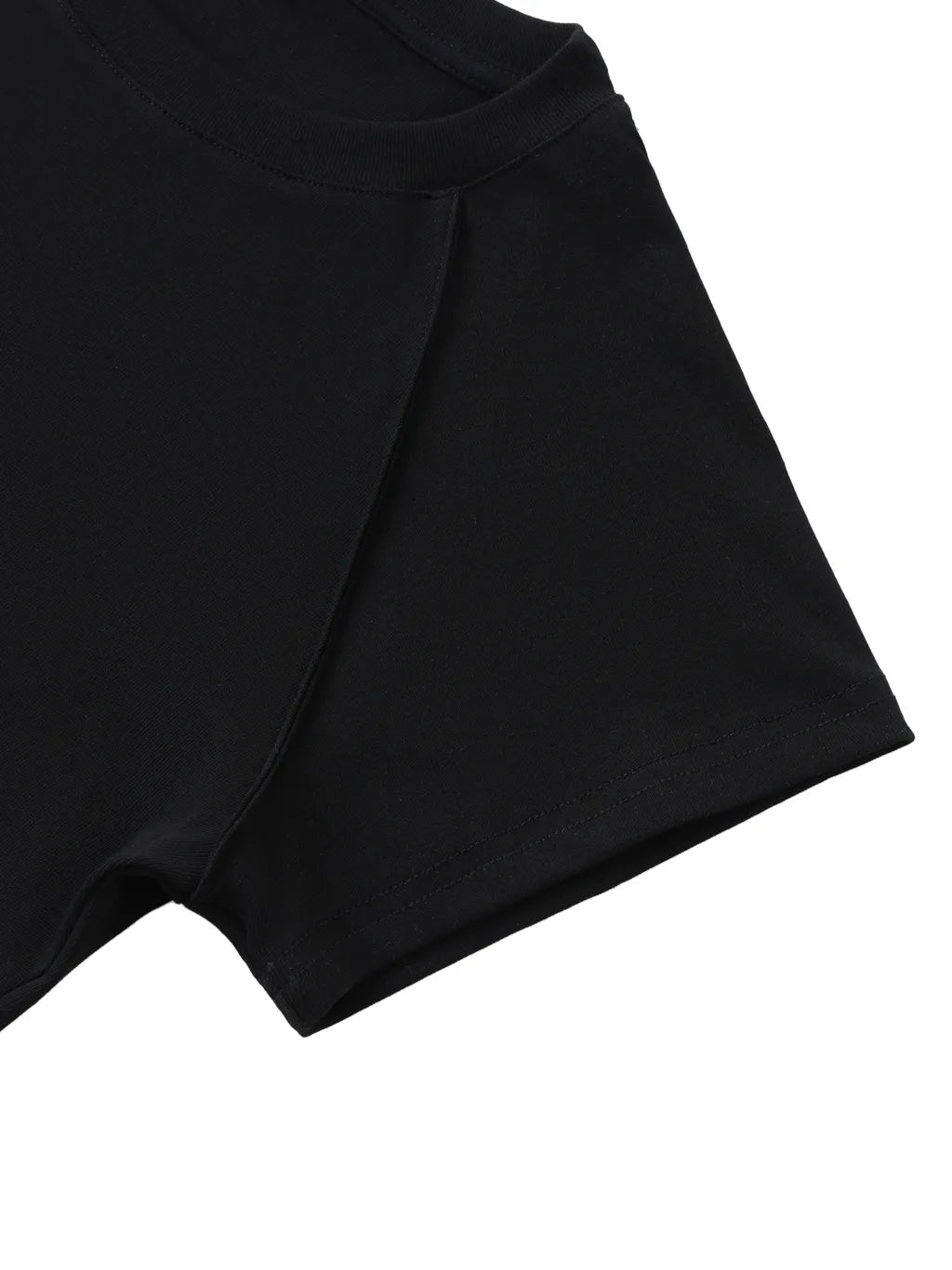 LUXURY TERMINAL - Solid Color Raglan Sleeve Crop Top