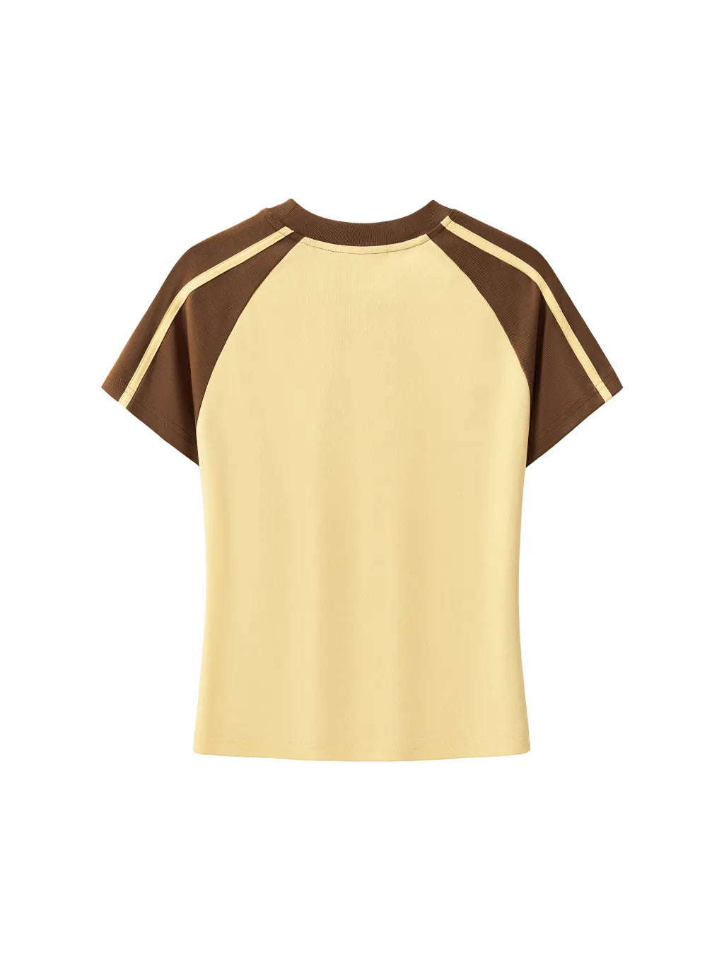 LUXURY TERMINAL - Contrast Stripes Bodycon Raglan Sleeve T-Shirt