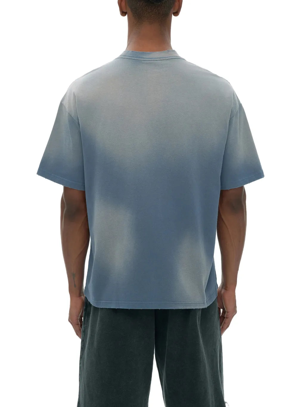 LUXURY TERMINAL - Hand-Frayed Sunfade T-Shirt