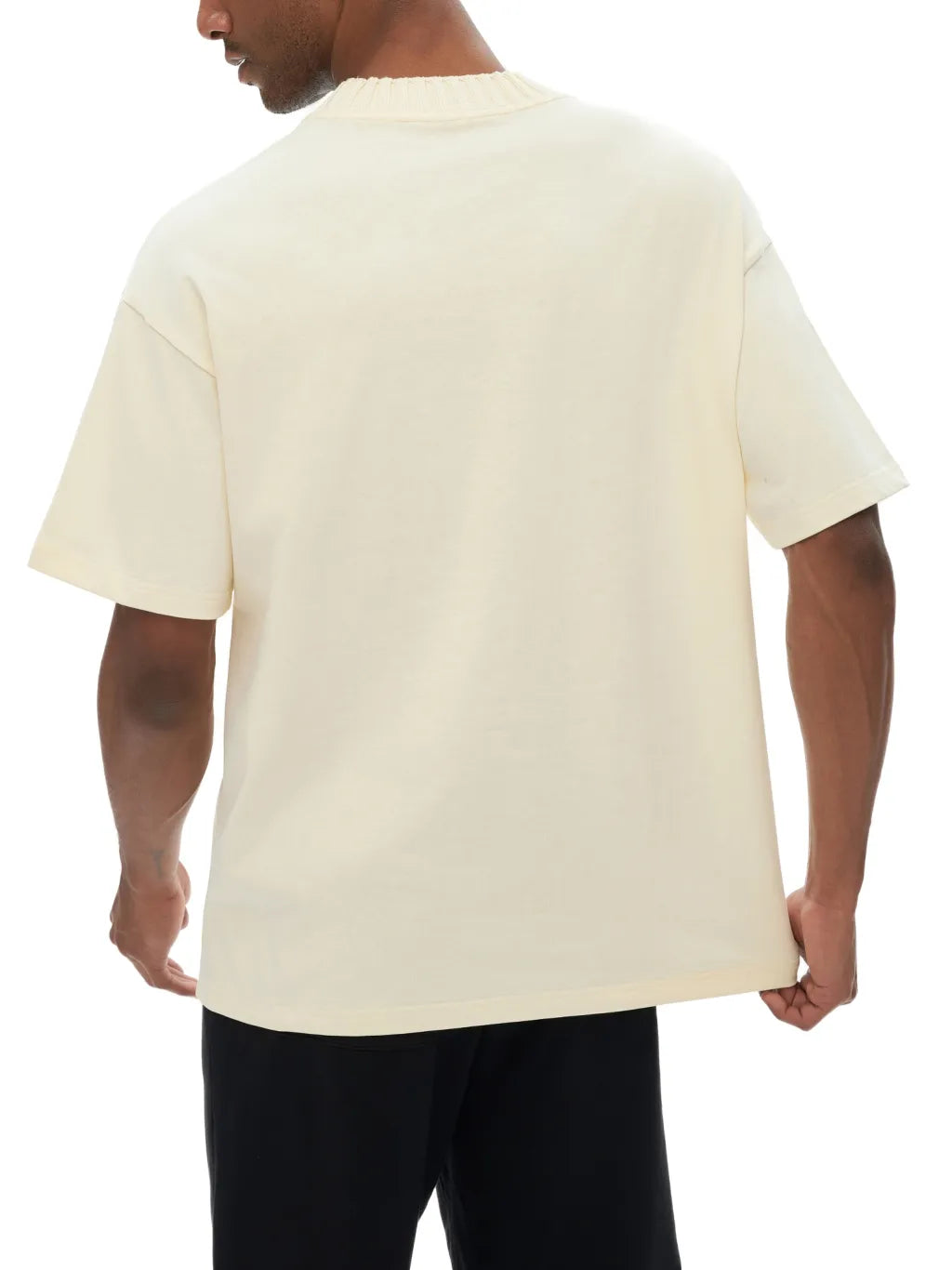 LUXURY TERMINAL - Heavyweight Knitted Round Neck T-Shirt