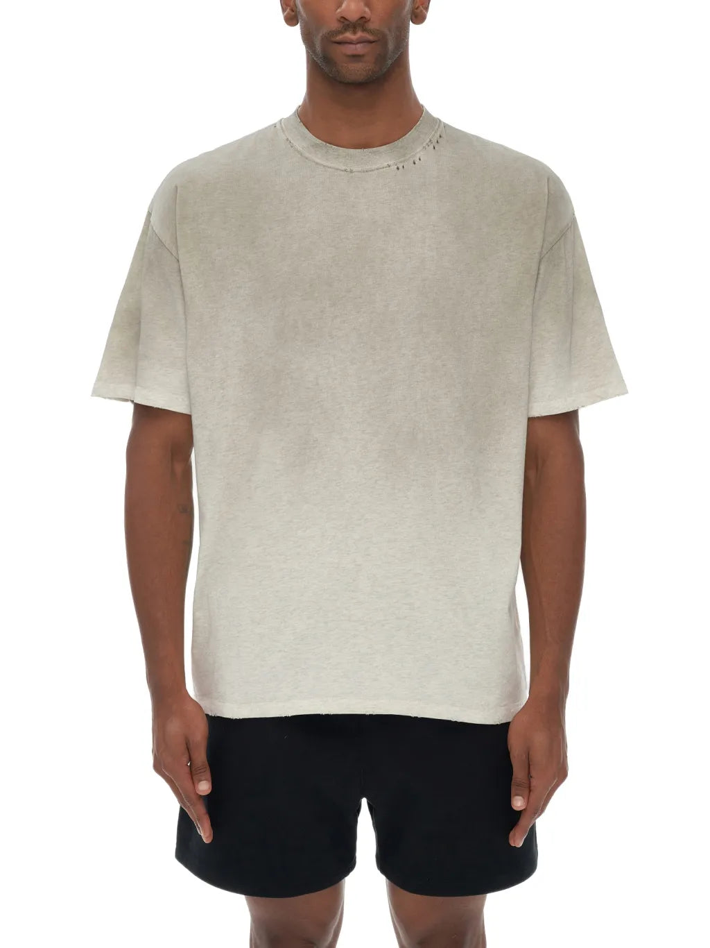LUXURY TERMINAL - Vintage Washed Frayed T-Shirt